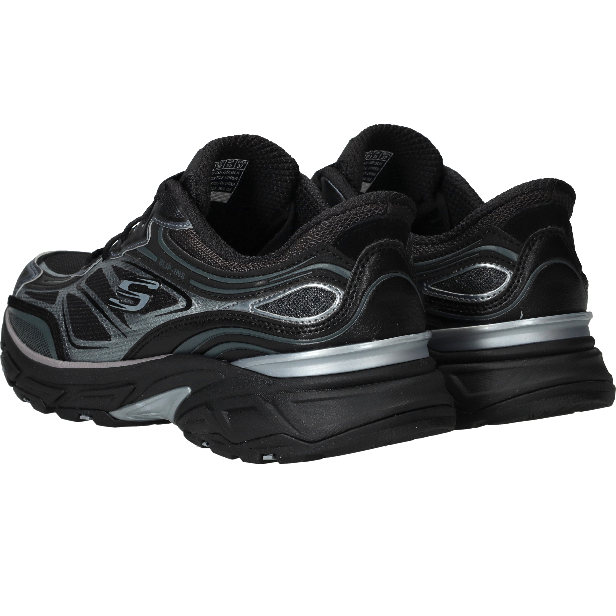 Skechers Stamina Sport Slip-Ins Sneakers Dames Zwart, sneaker voor dames – foto 3