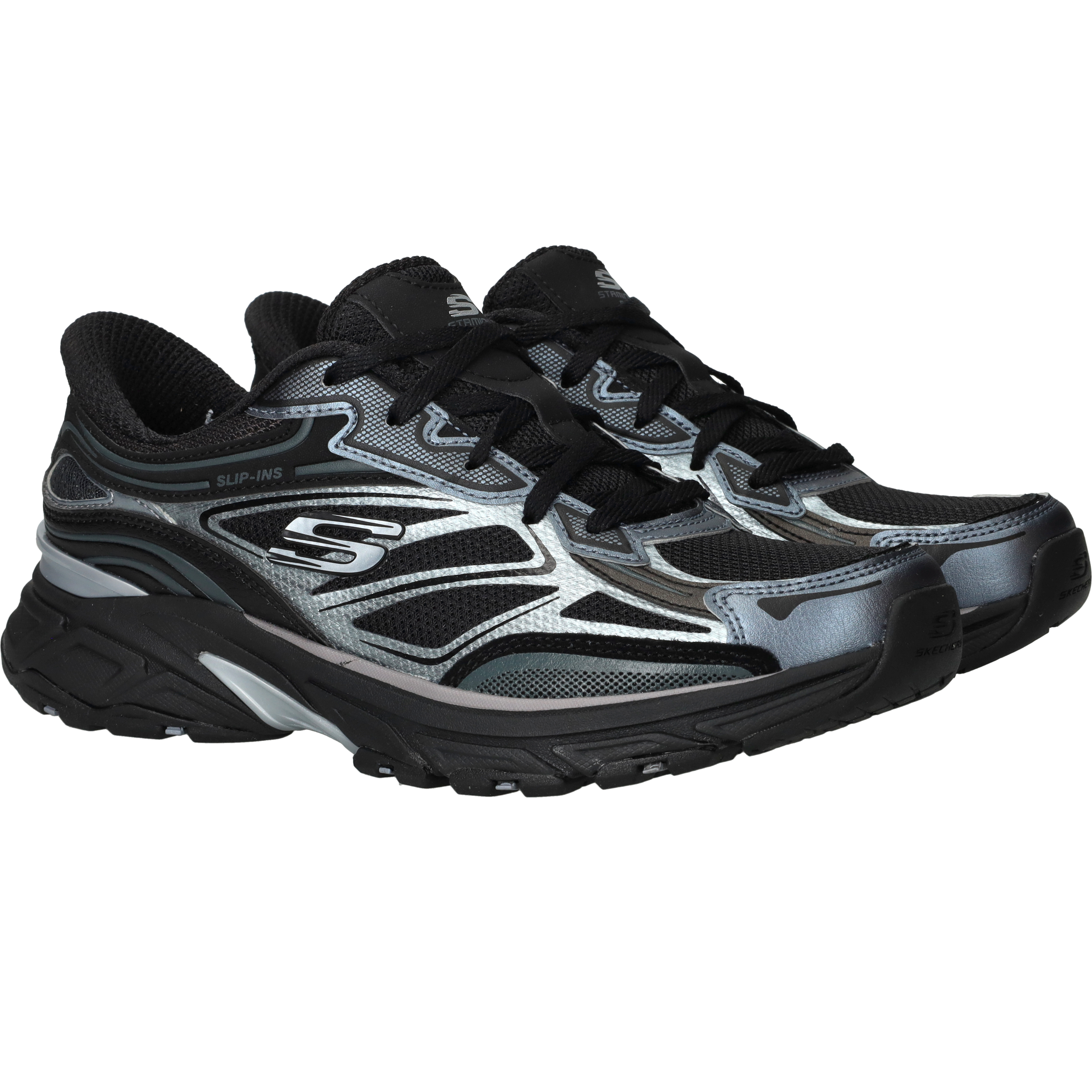 Skechers Stamina Sport Slip-Ins Sneakers Dames Zwart, sneaker voor dames – foto 2