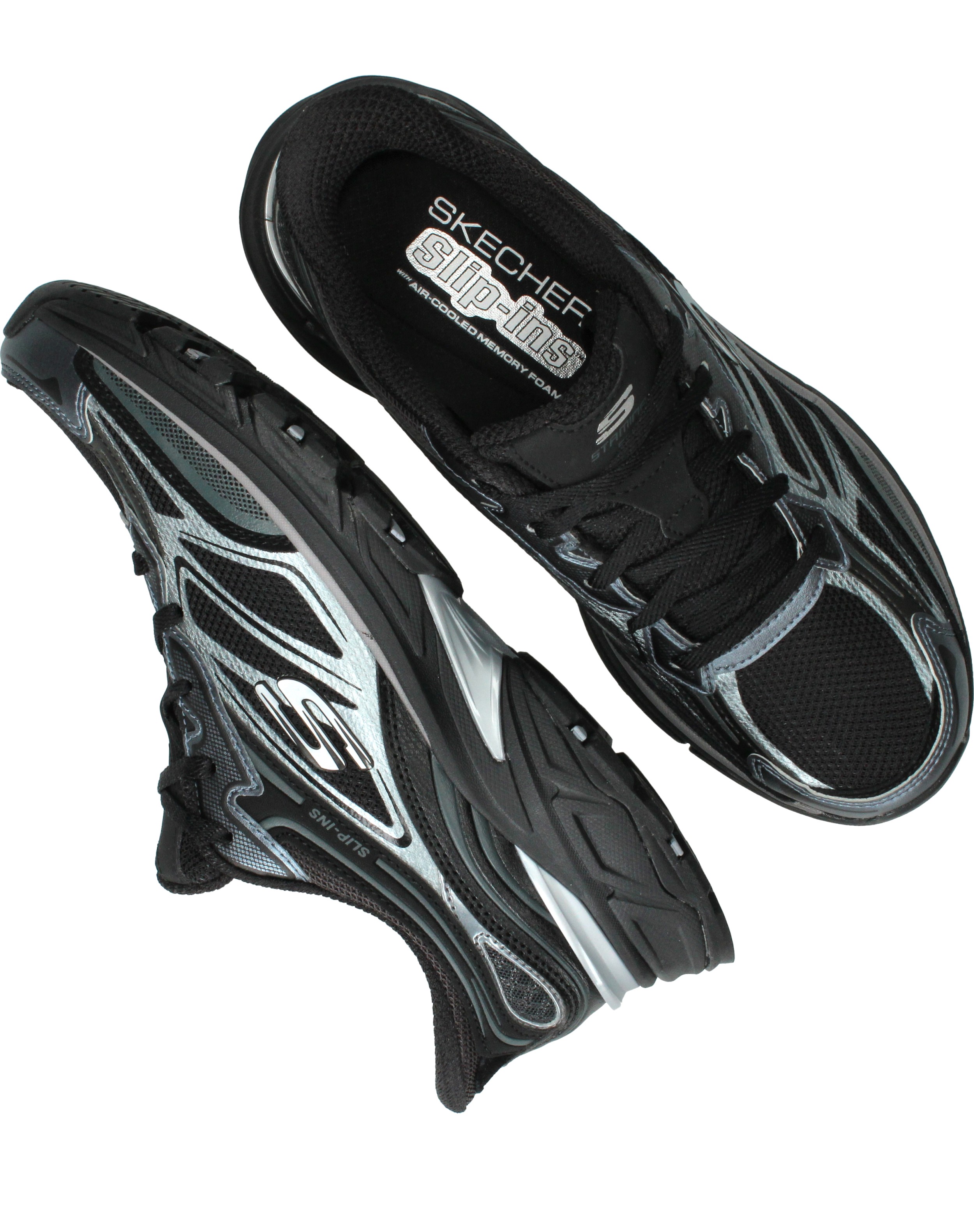 Skechers Stamina Sport Slip-Ins Sneakers Dames Zwart, sneaker voor dames – foto 4