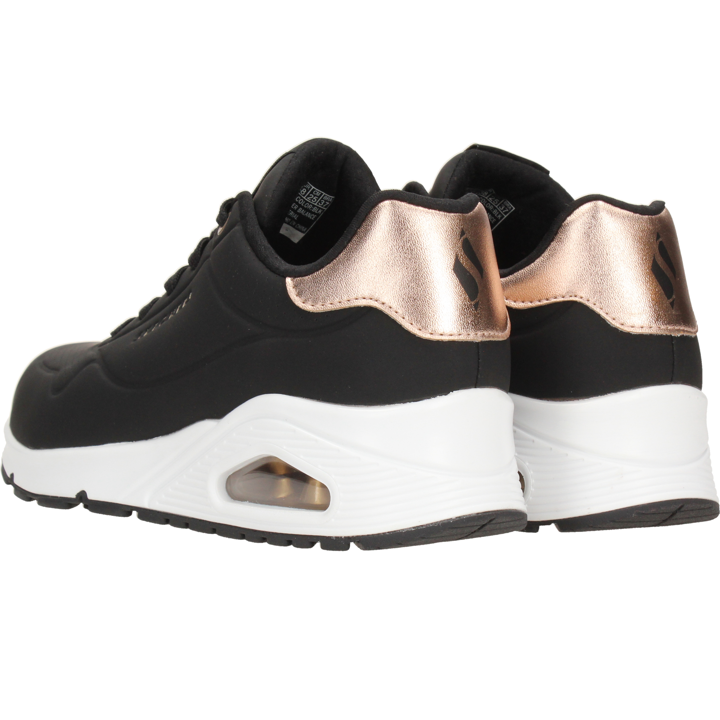 Skechers Uno Golden Air Sneakers Dames Zwart, sneaker voor dames – foto 3
