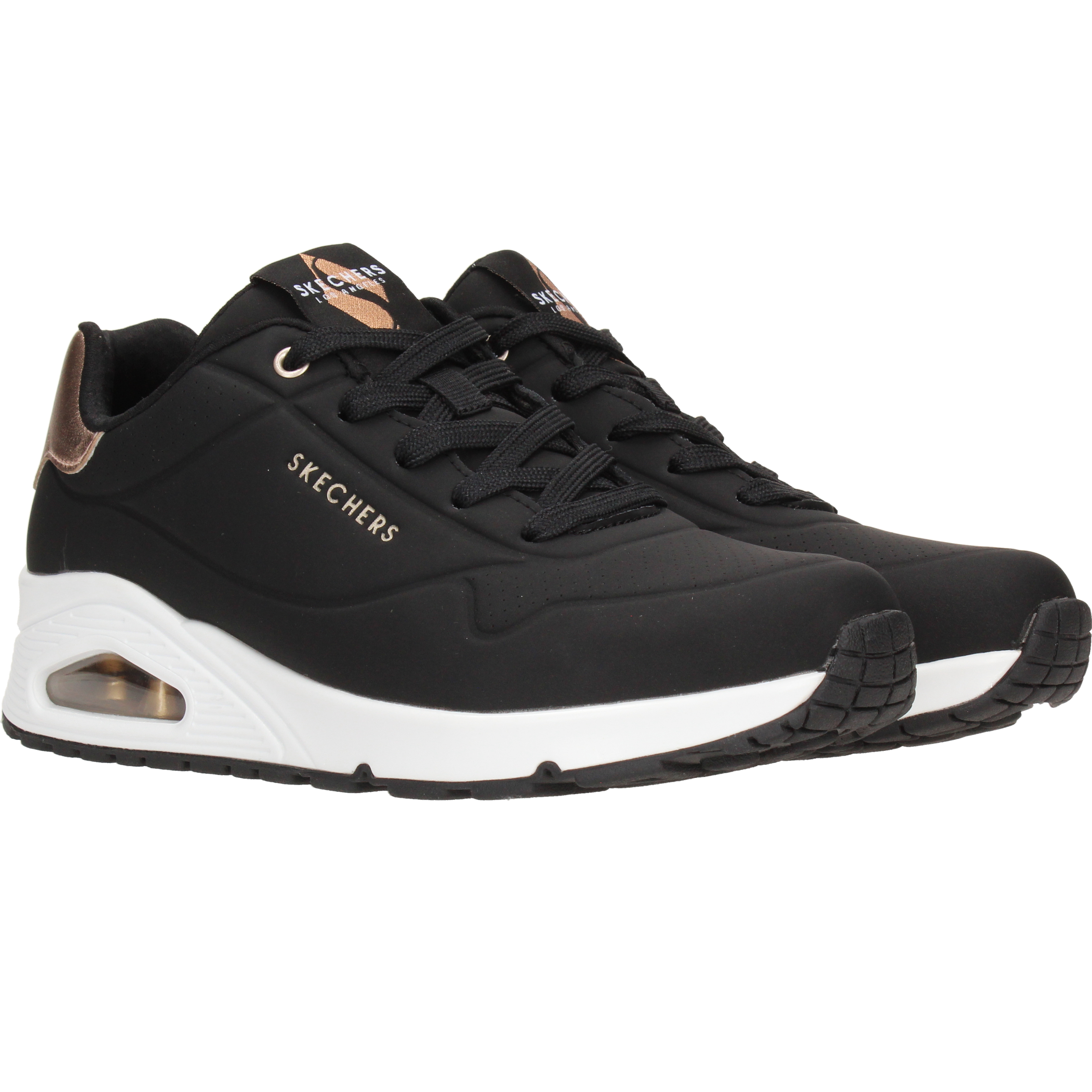 Skechers Uno Golden Air Sneakers Dames Zwart, sneaker voor dames – foto 2