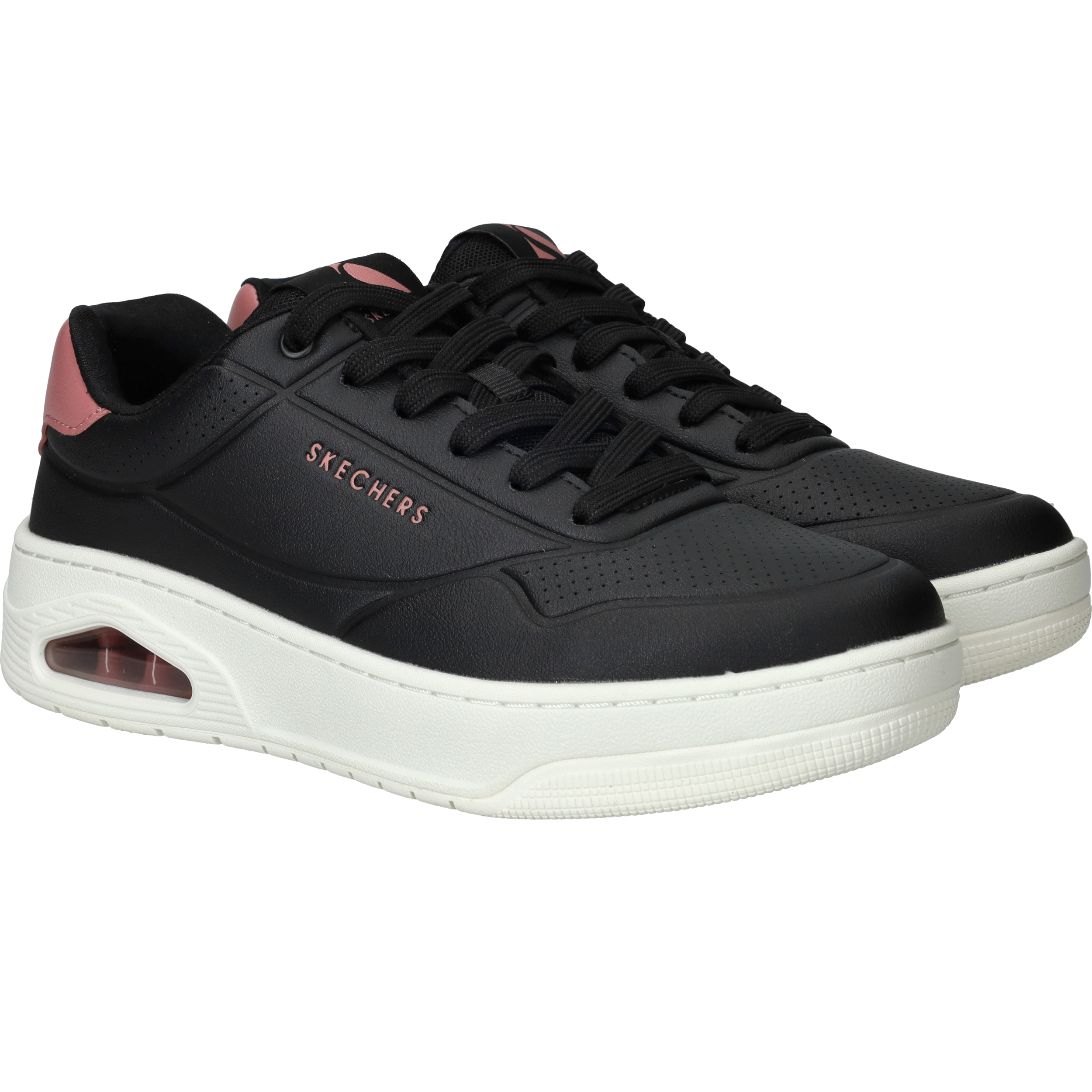Skechers Uno Court Fast Break Sneakers Dames Zwart, sneaker voor dames – foto 2
