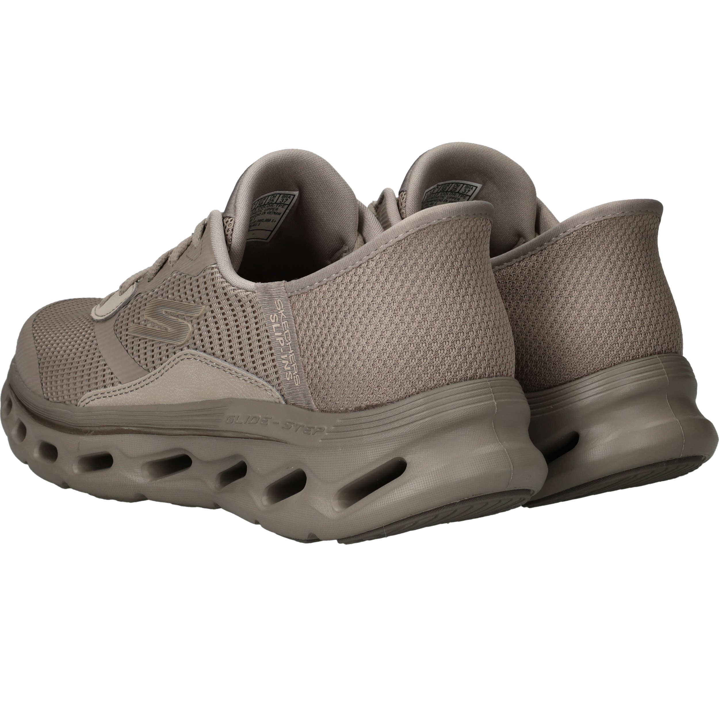 Skechers Slip-Ins Go Walk Glide-Step Sneakers Dames Taupe, sneaker voor dames – foto 3