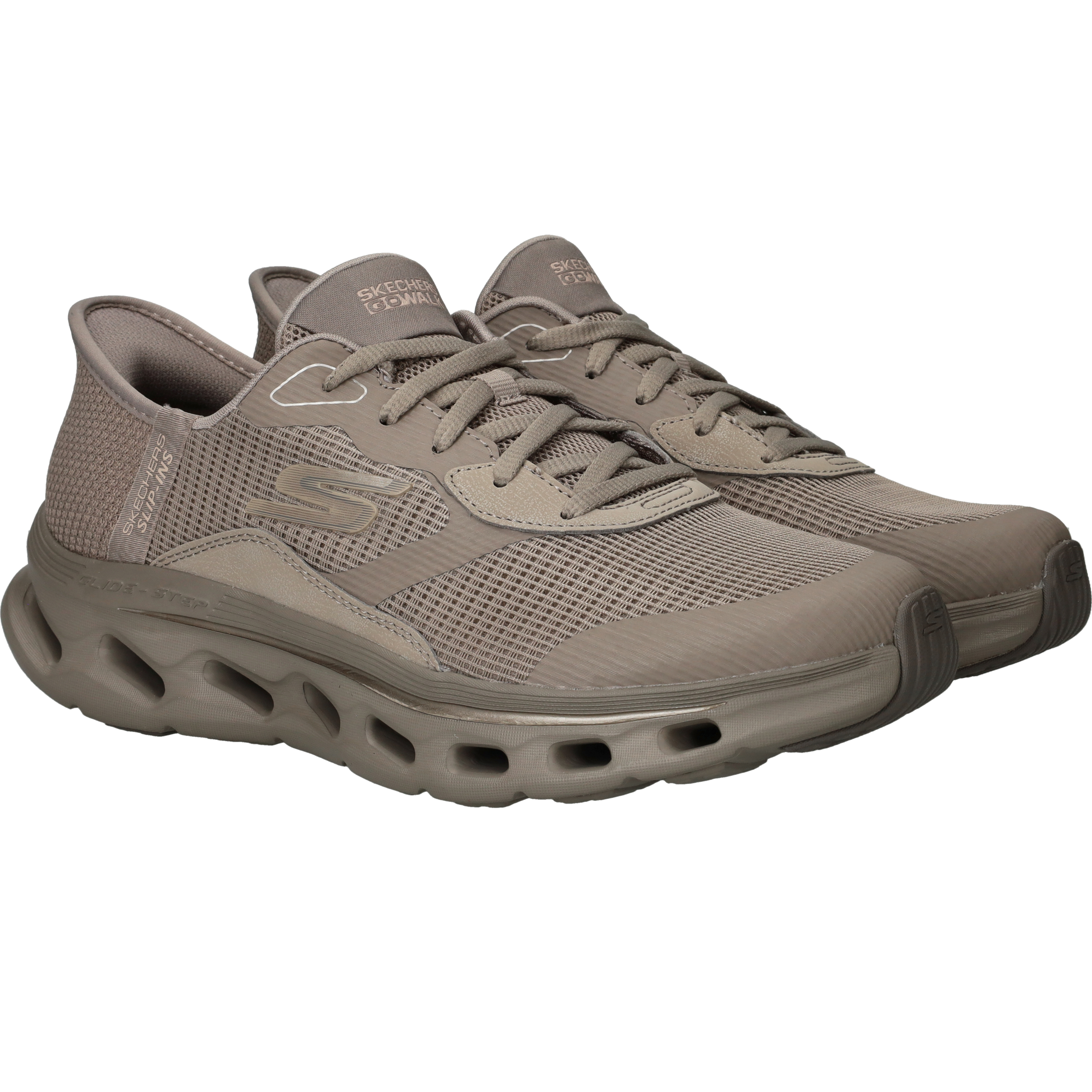 Skechers Slip-Ins Go Walk Glide-Step Sneakers Dames Taupe, sneaker voor dames – foto 2