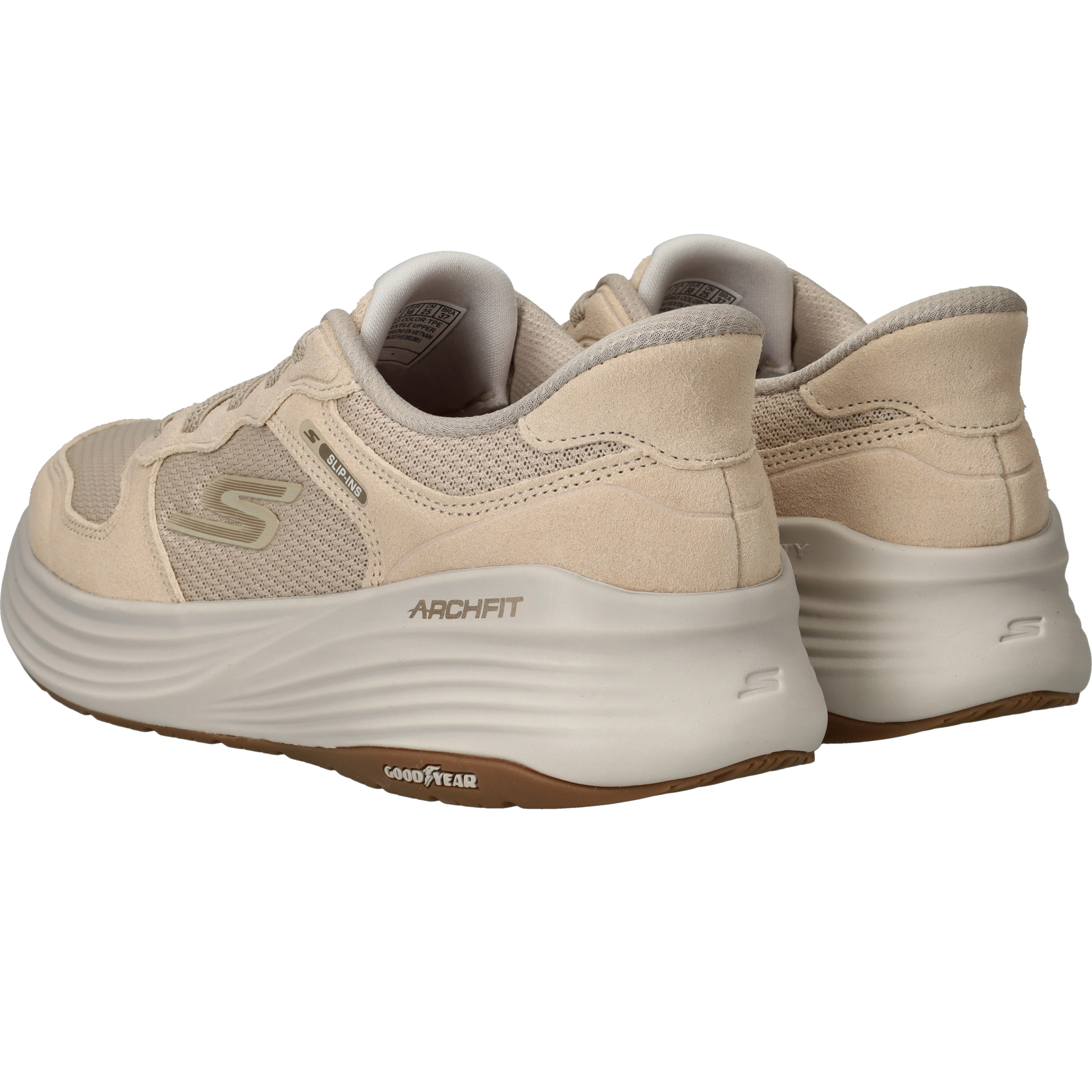 Skechers Go Walk Stability 2.0 Instappers Dames Beige, instapper voor dames – foto 3