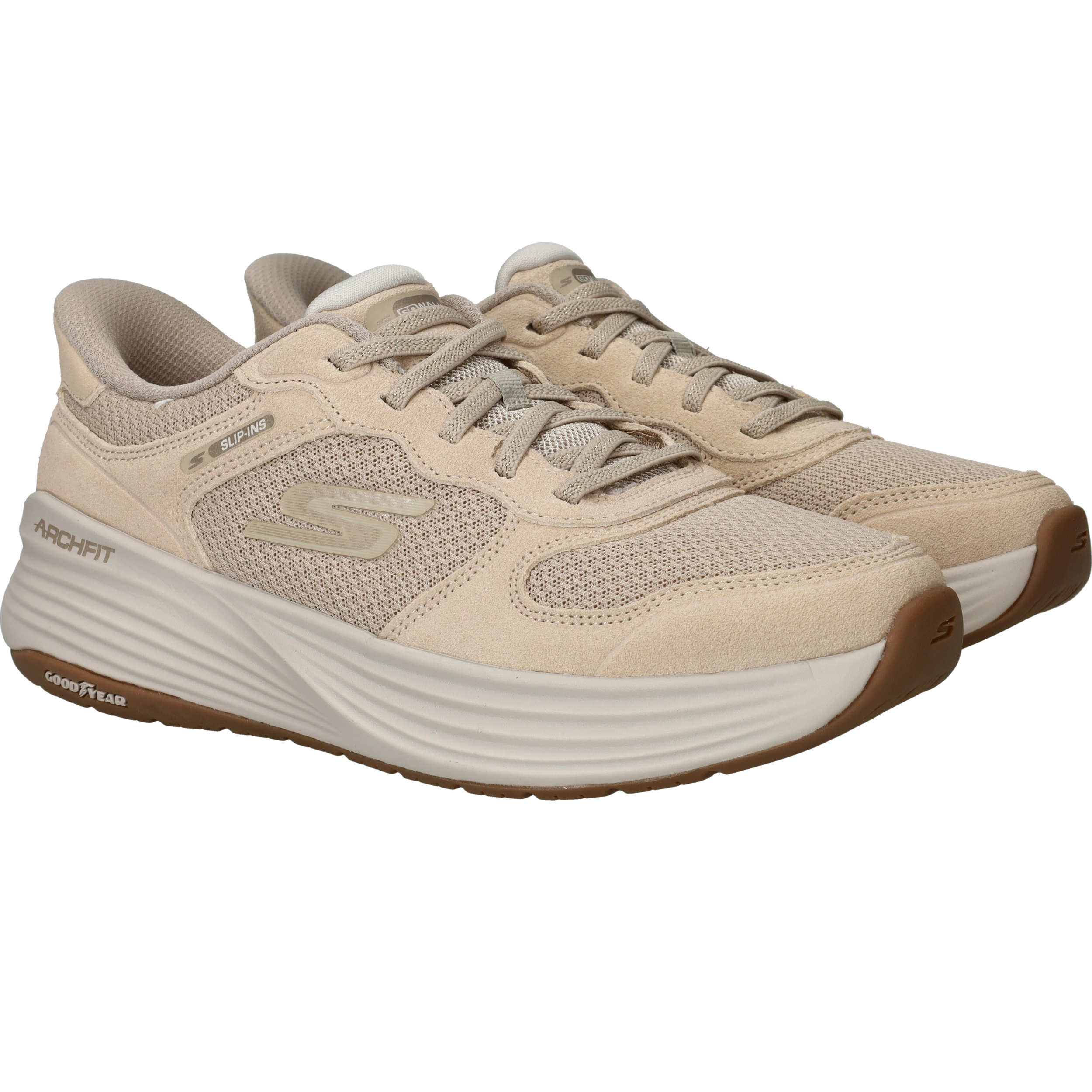 Skechers Go Walk Stability 2.0 Instappers Dames Beige, instapper voor dames – foto 2