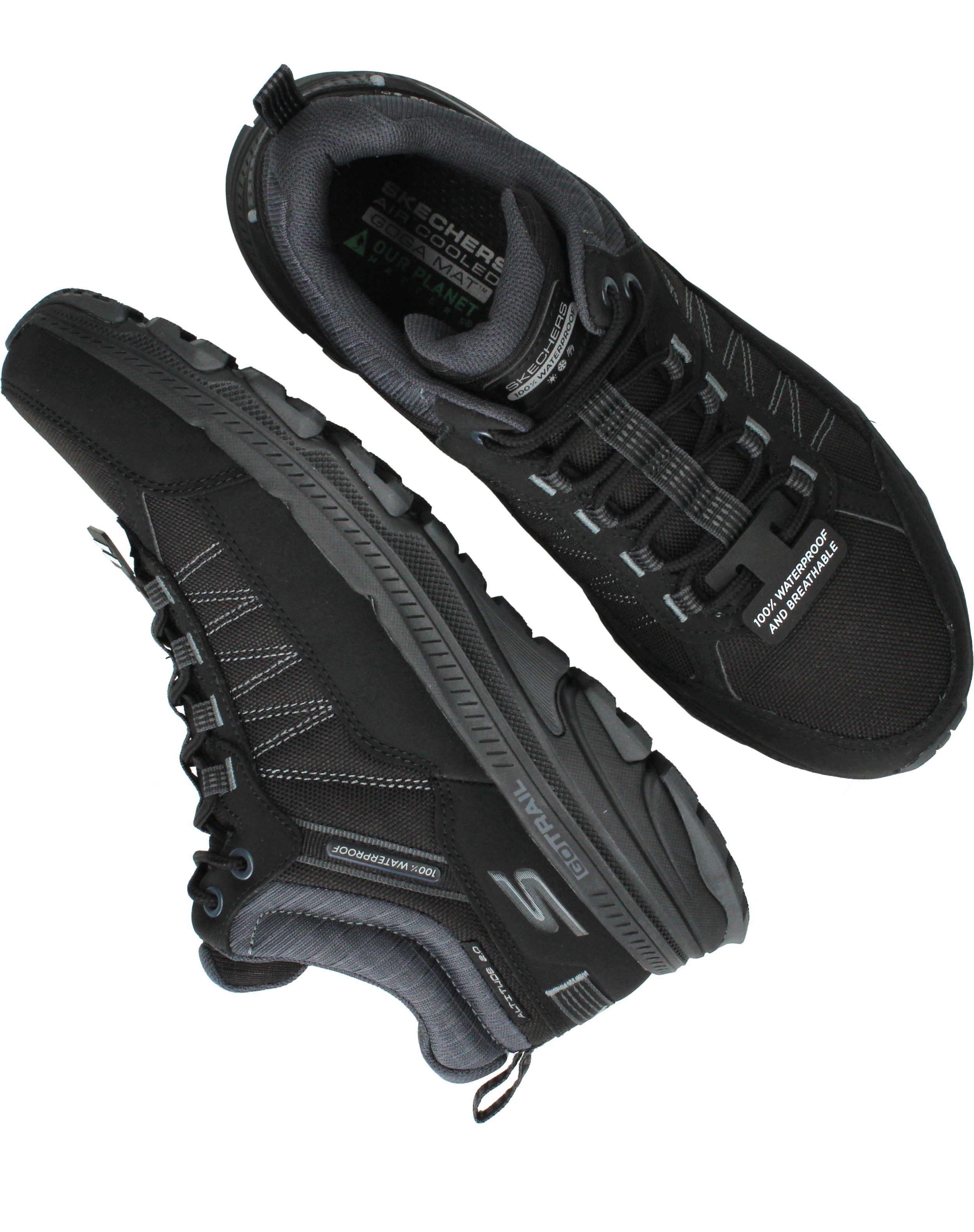 Skechers Waterproof Go Run Trail Altitude Wandelschoenen Dames Zwart, wandelschoen voor dames – foto 4