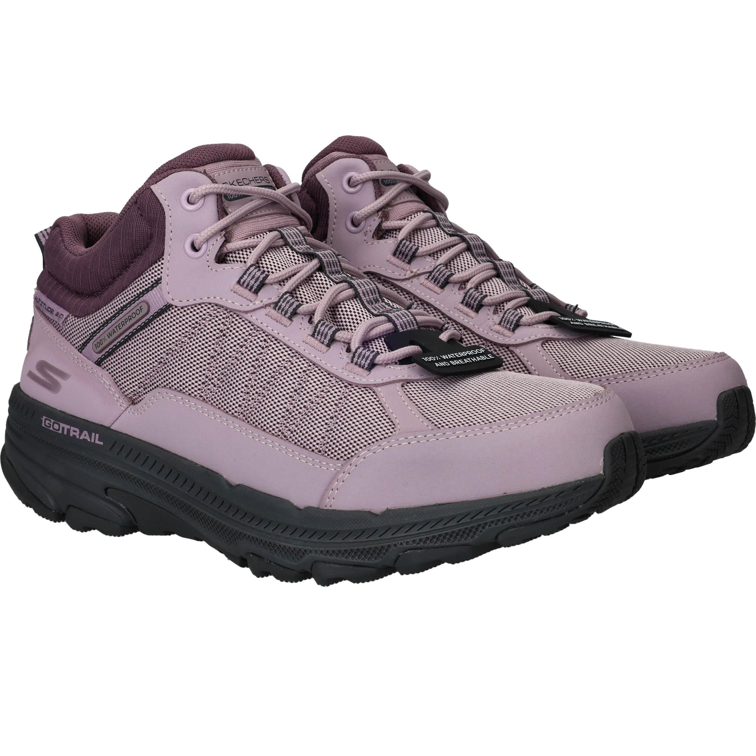 Skechers Waterproof Go Run Trail Altitude Wandelschoenen Dames Roze, wandelschoen voor dames – foto 2