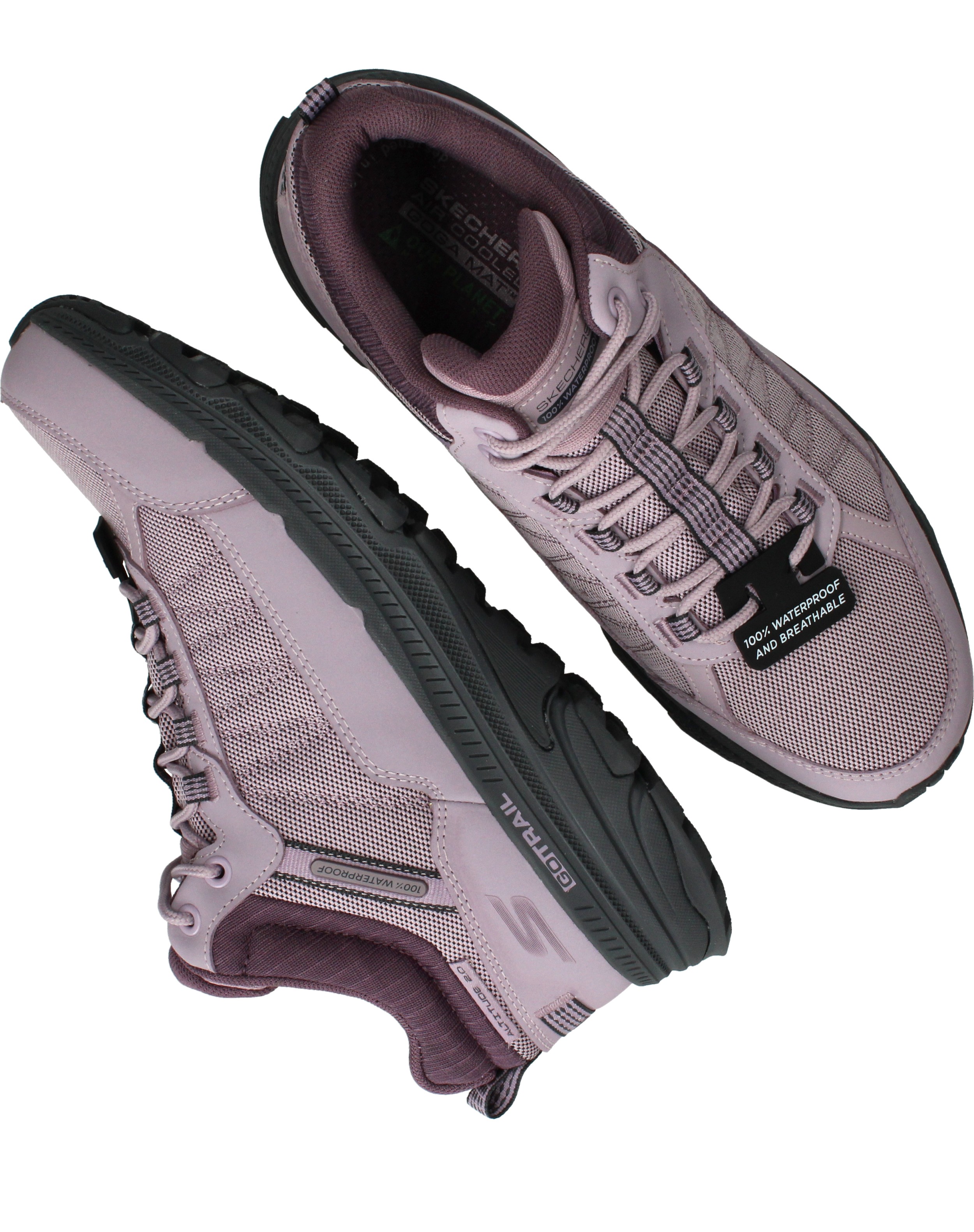 Skechers Waterproof Go Run Trail Altitude Wandelschoenen Dames Roze, wandelschoen voor dames – foto 4