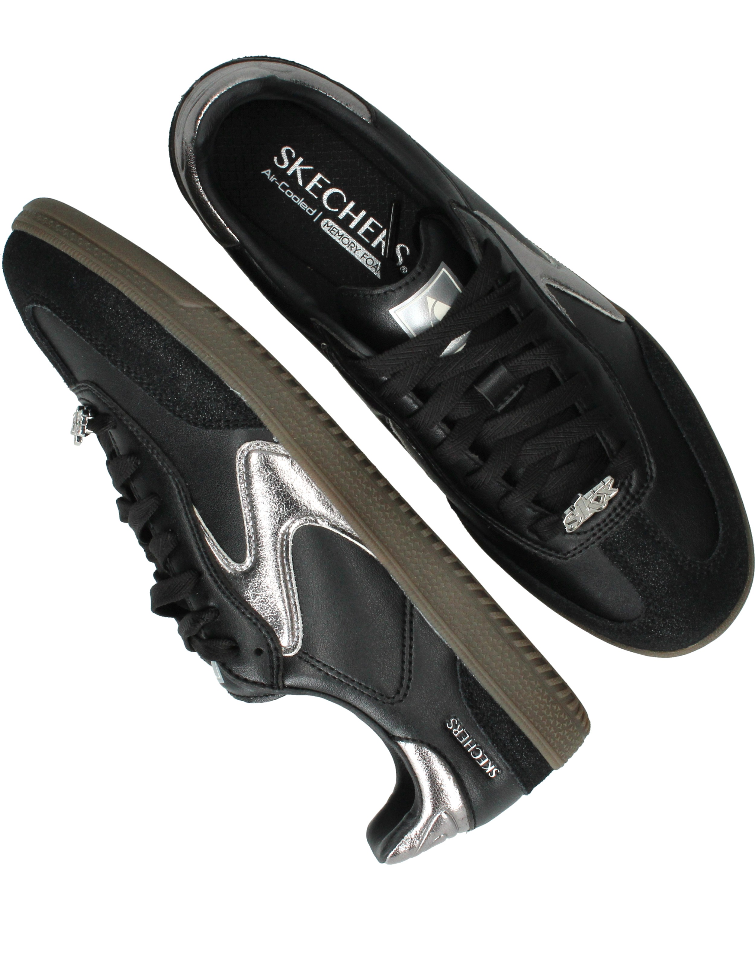Skechers Hotshot Cool Glow Sneakers Dames Zwart, sneaker voor dames – foto 4