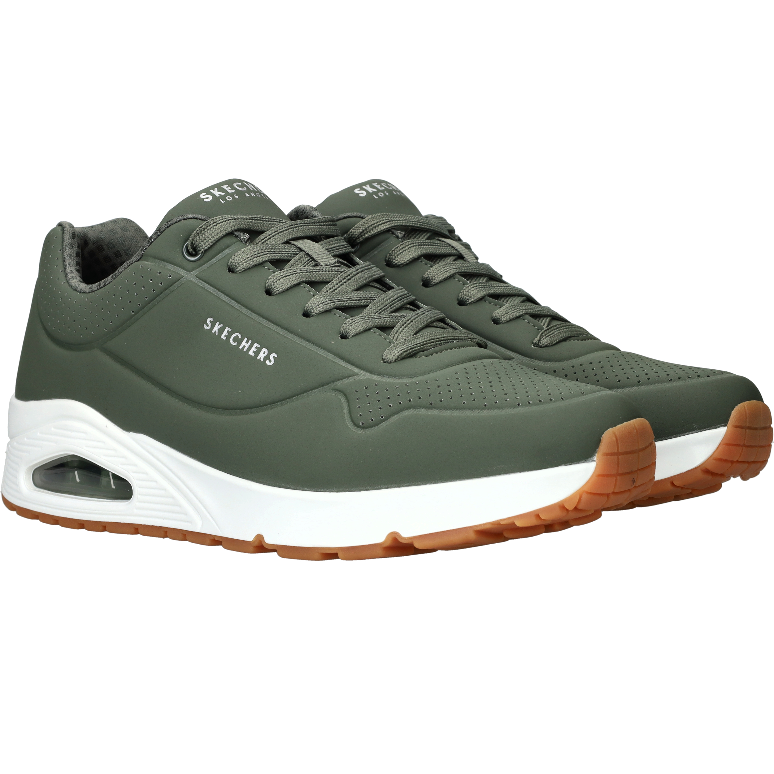 Skechers Uno Stand On Air Sneakers Dames Groen, sneaker voor dames – foto 2