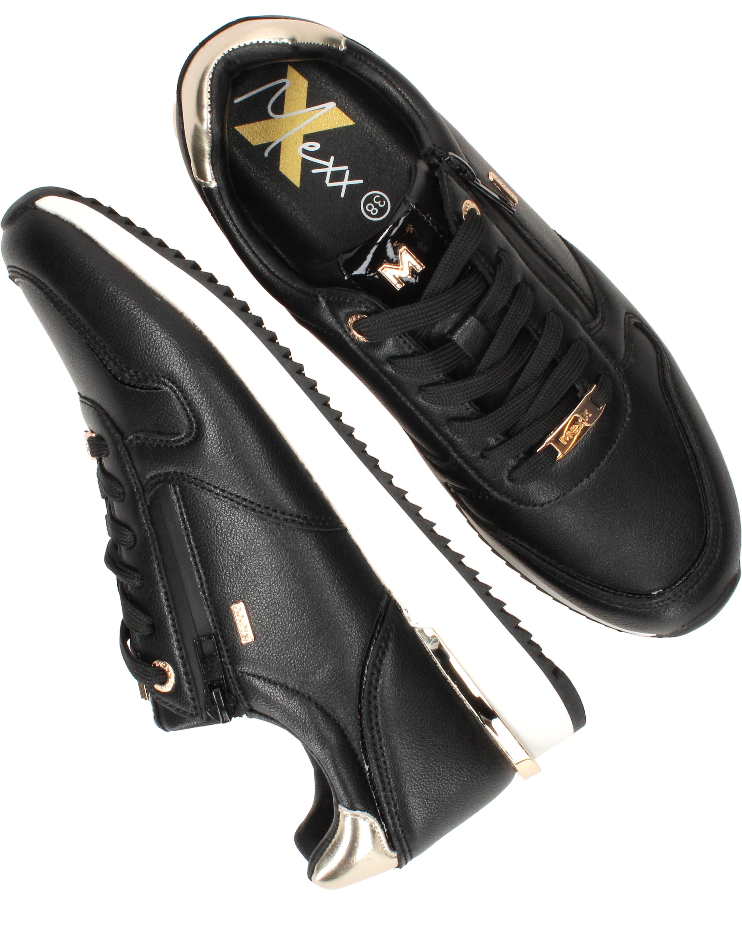 Mexx Mana Kitch Sneakers Dames Zwart, sneaker voor dames – foto 4