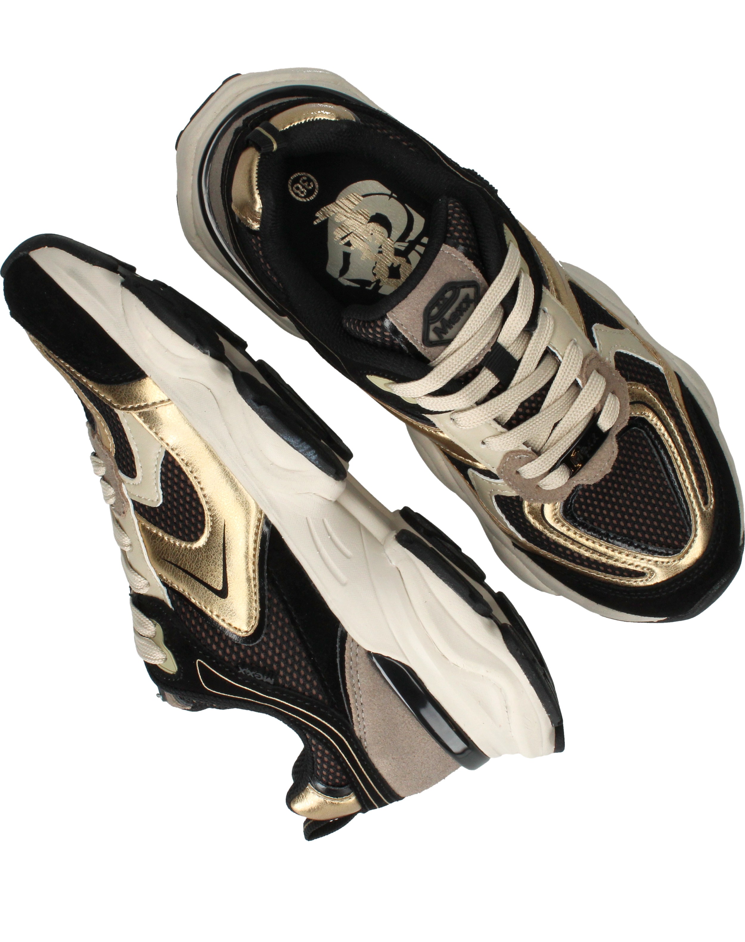Mexx Norah Komo Sneakers Dames Zwart – foto 3