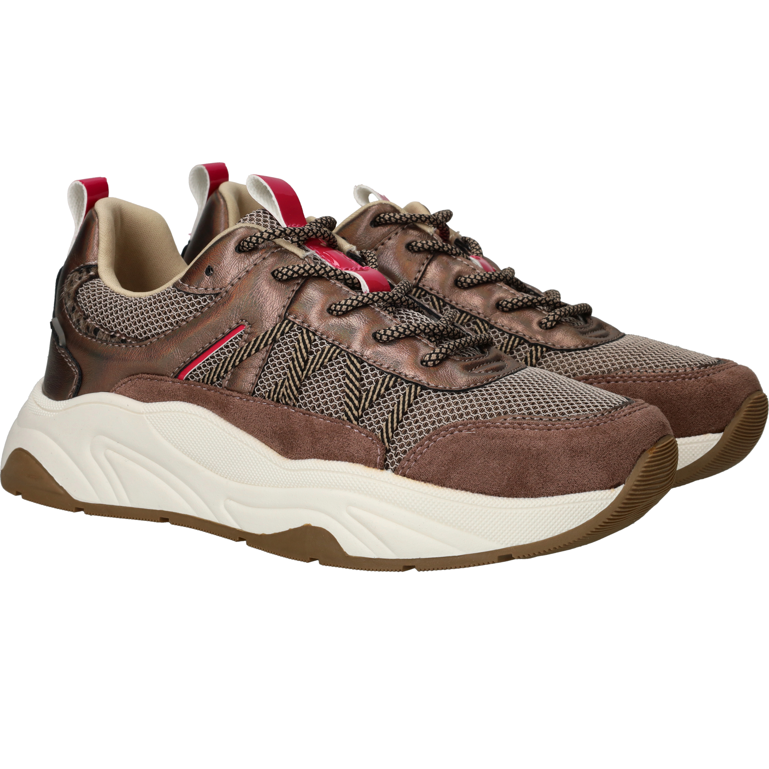 POSH By Poelman Sneakers Dames Bruin
