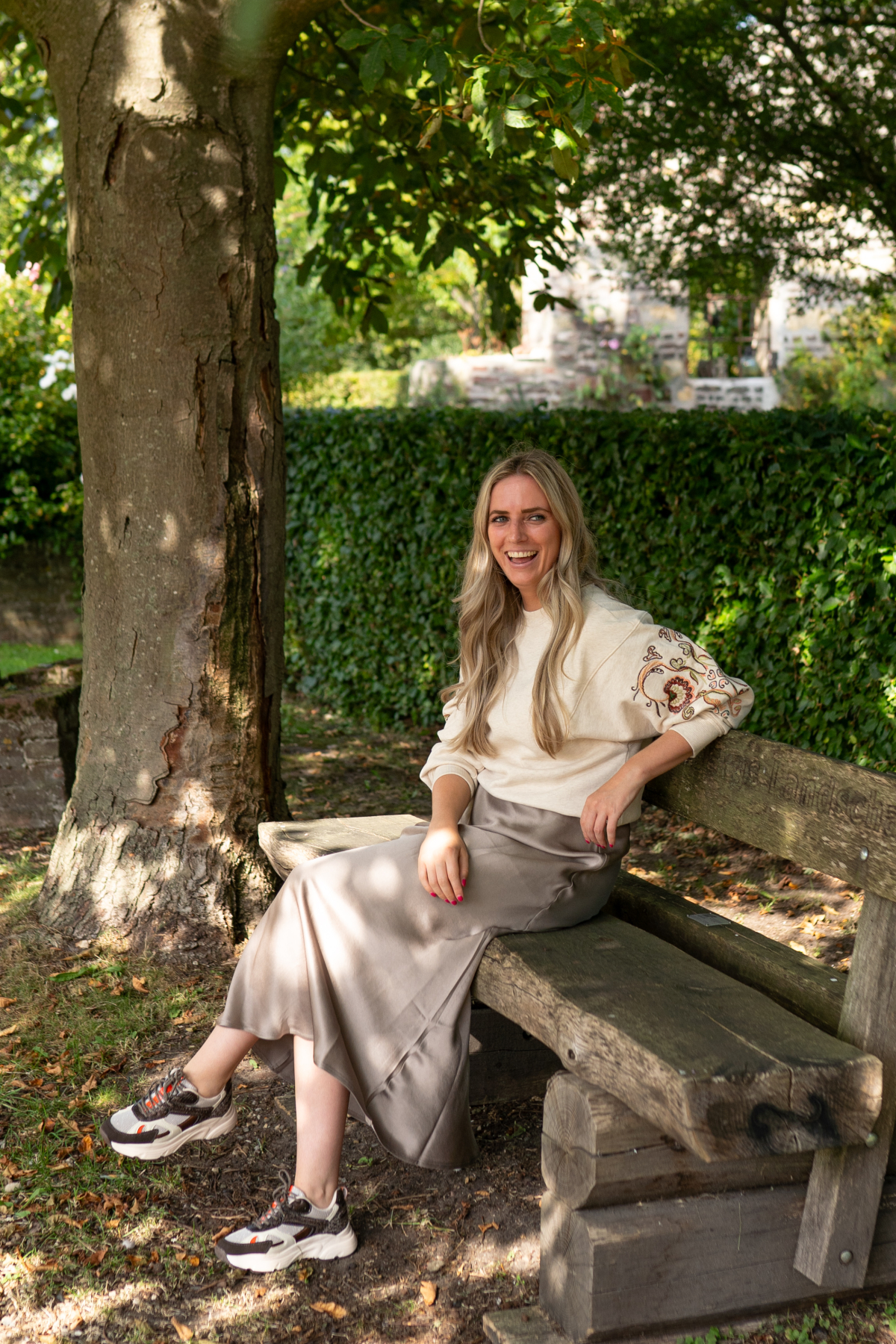 POSH By Poelman Sneakers Dames Bruin, sneaker voor dames – foto 6