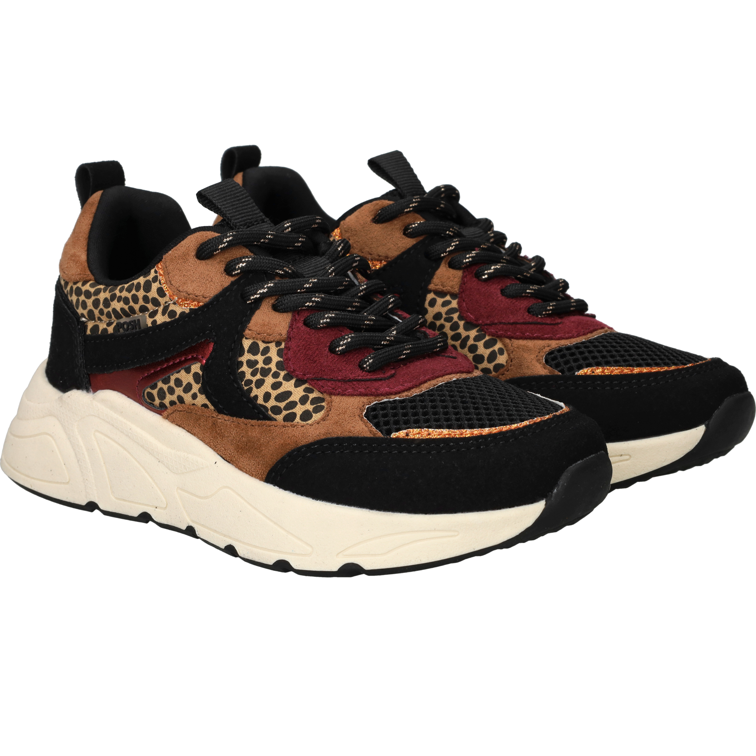 POSH By Poelman Sneakers Meisjes Bruin – foto 2