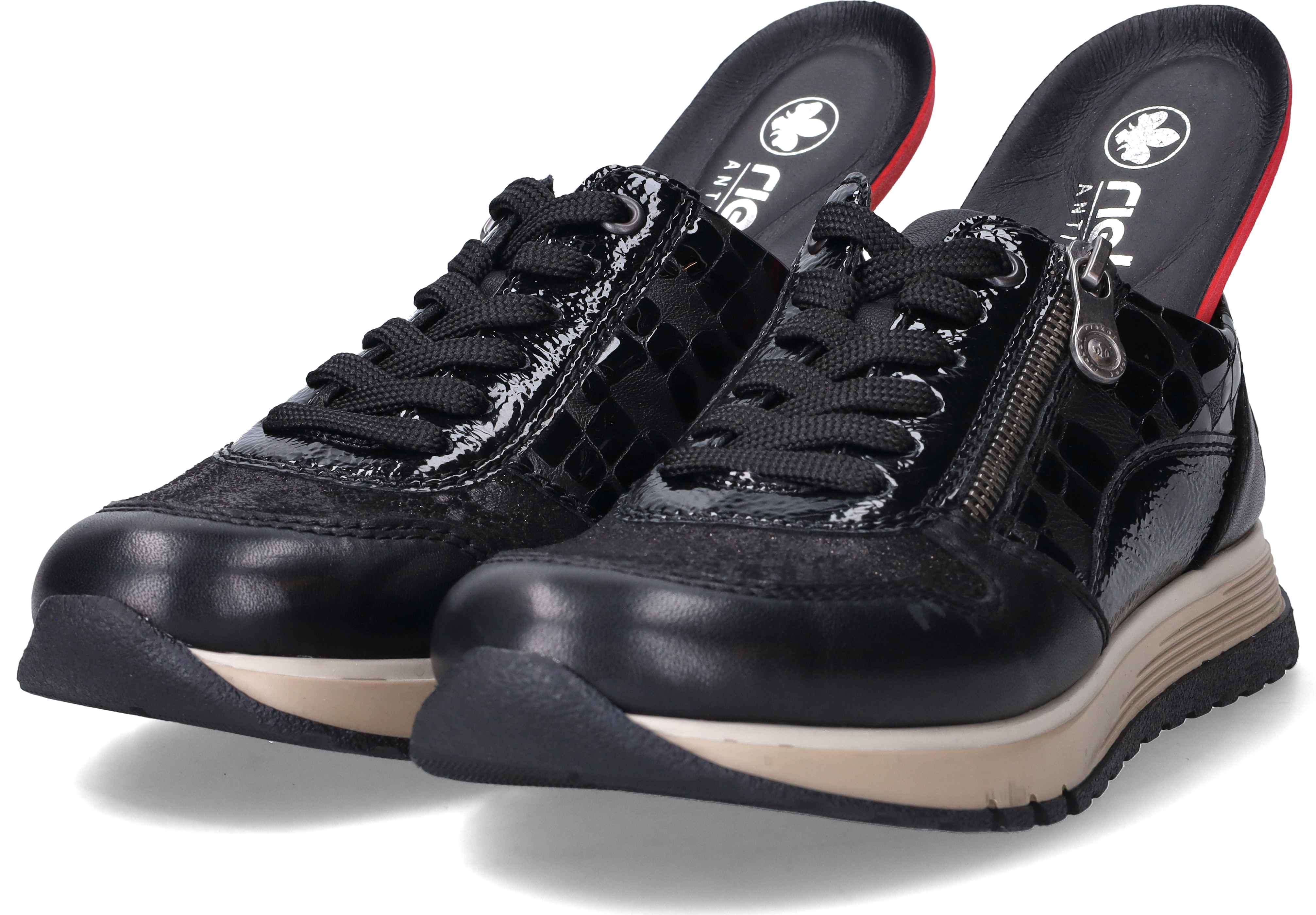 Rieker Sneakers Dames Zwart