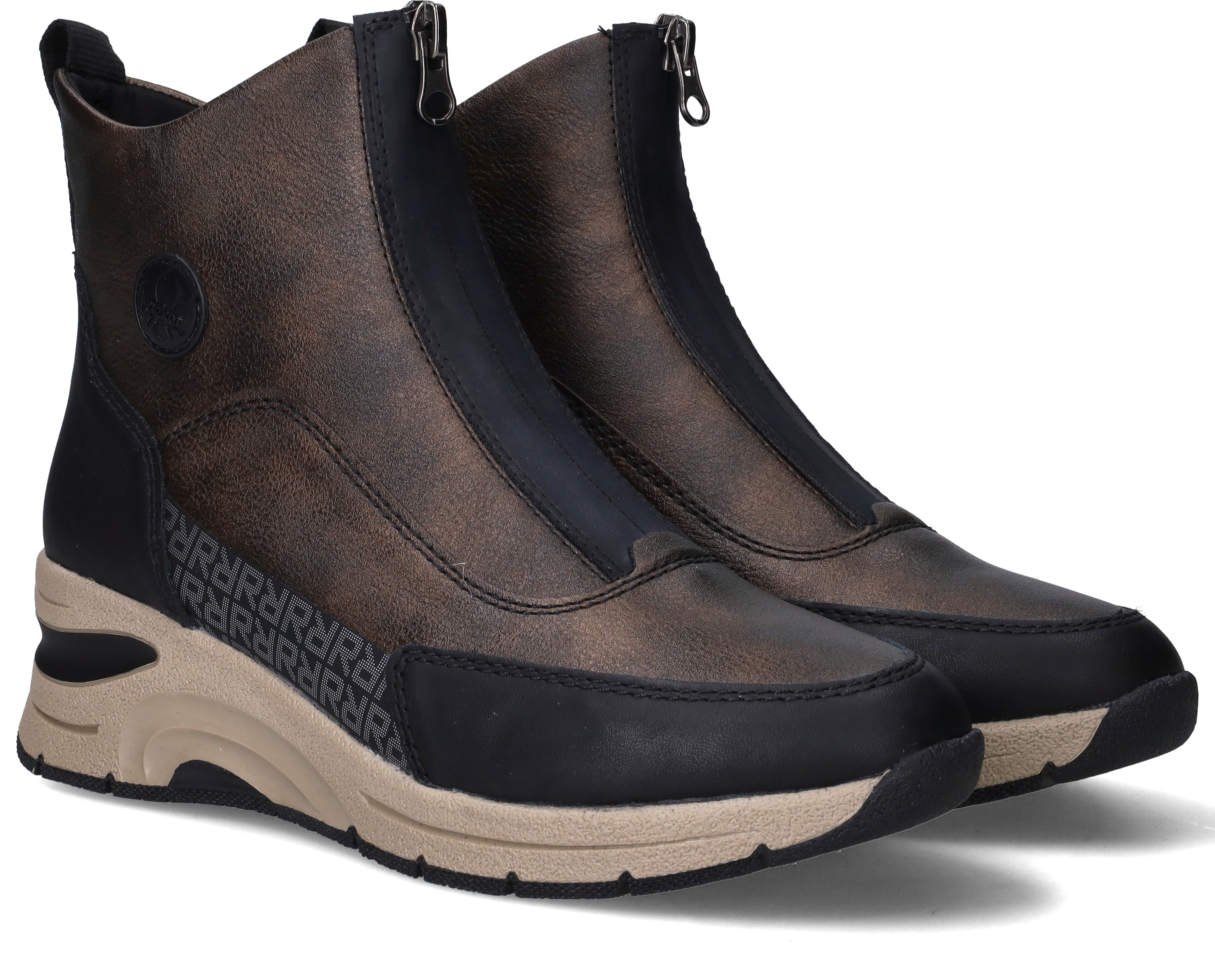 Rieker Boots Dames Bruin, enkellaars voor dames – foto 2