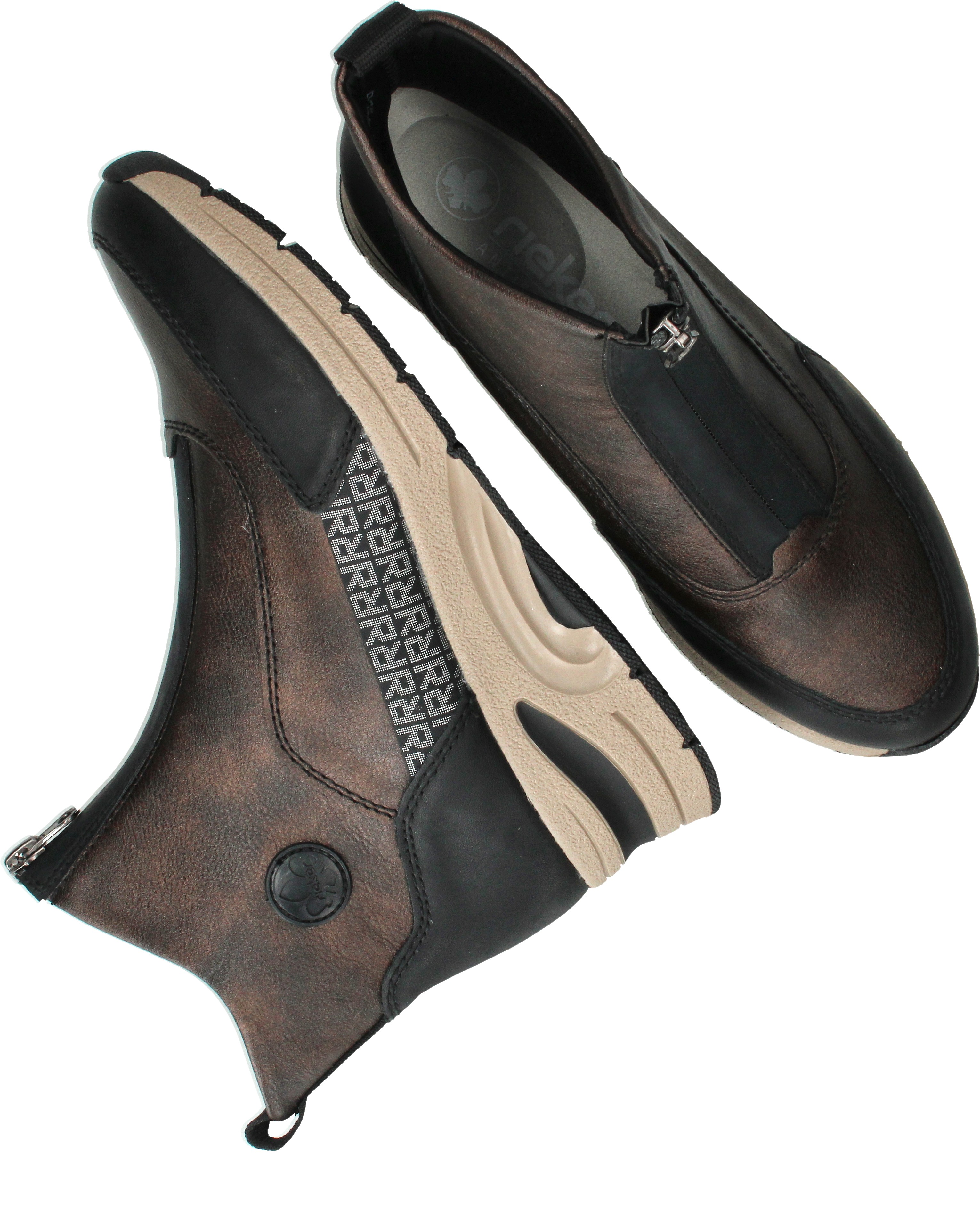 Rieker Boots Dames Bruin, enkellaars voor dames – foto 4