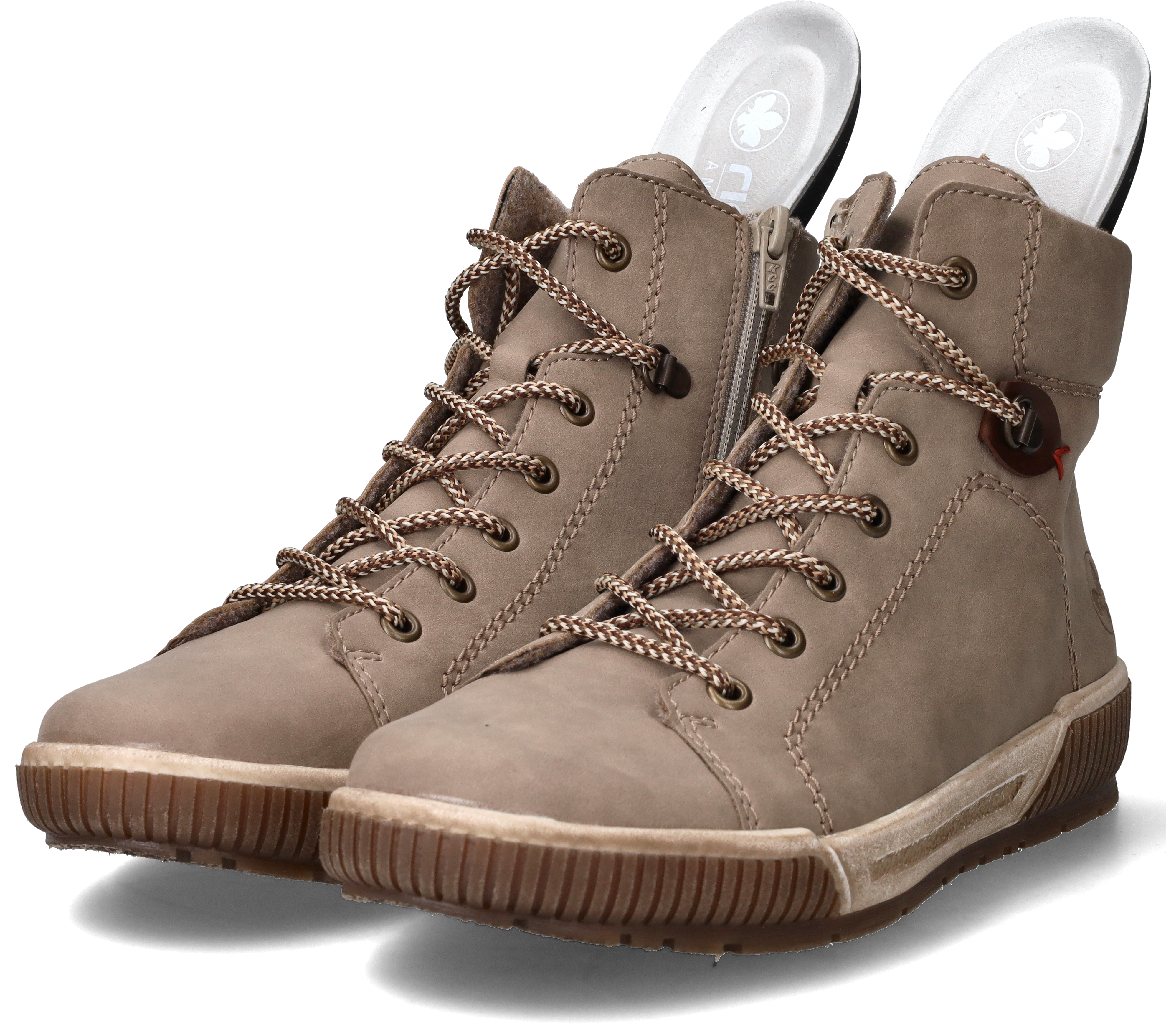 Rieker Veterschoenen Hoog Veterschoenen Hoog - taupe - Maat 38
