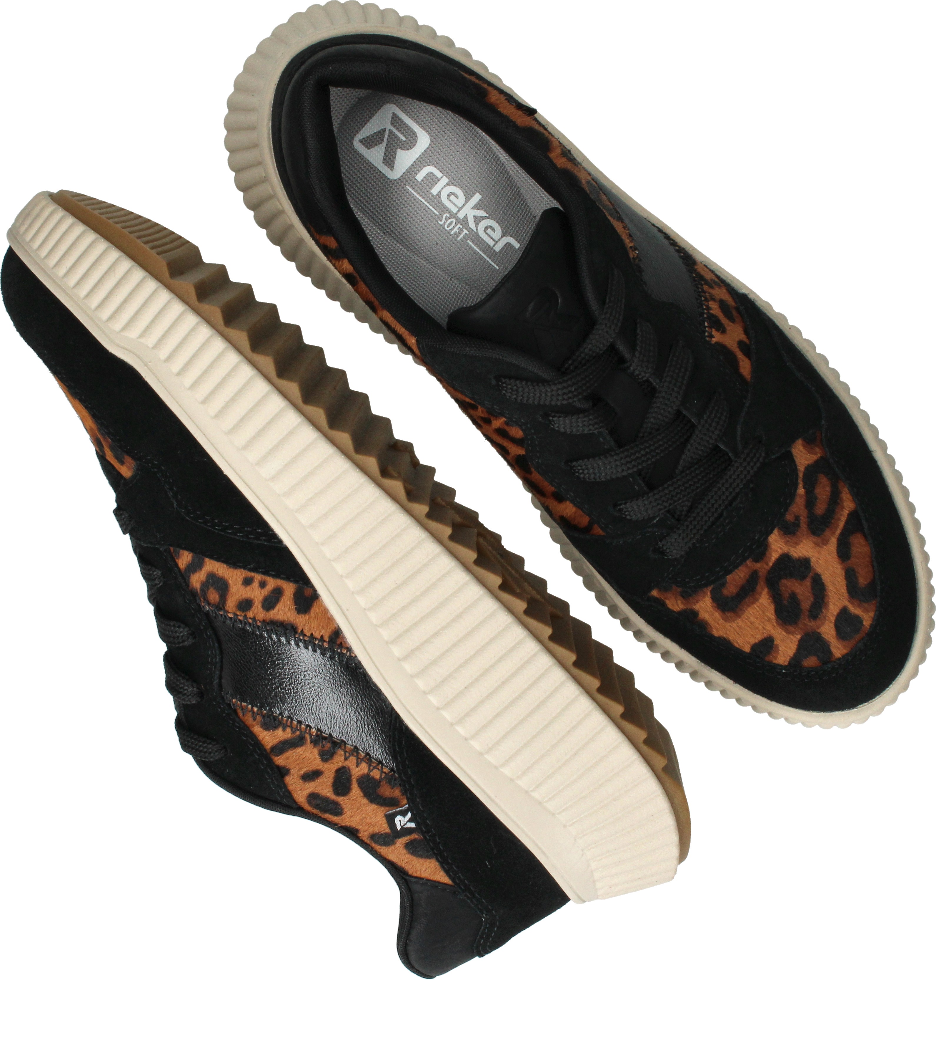 Rieker Sneakers Dames Zwart – foto 3