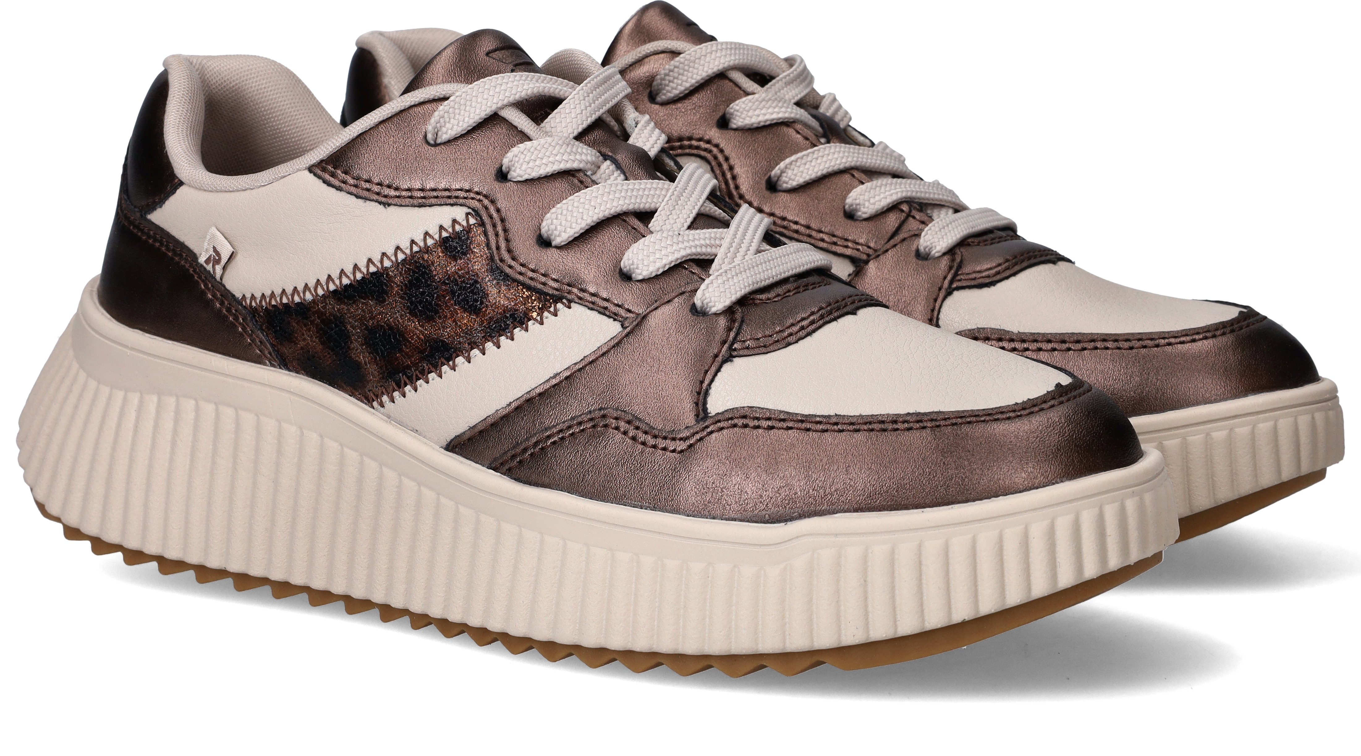 Rieker Sneakers Dames Bruin, sneaker voor dames – foto 2
