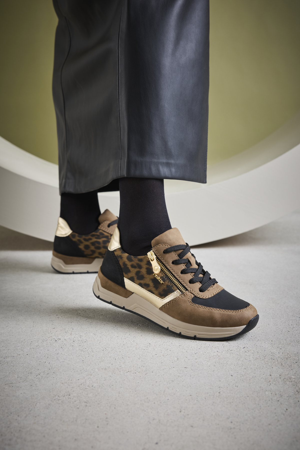 Rieker Sneakers Dames Bruin, sneaker voor dames – foto 7
