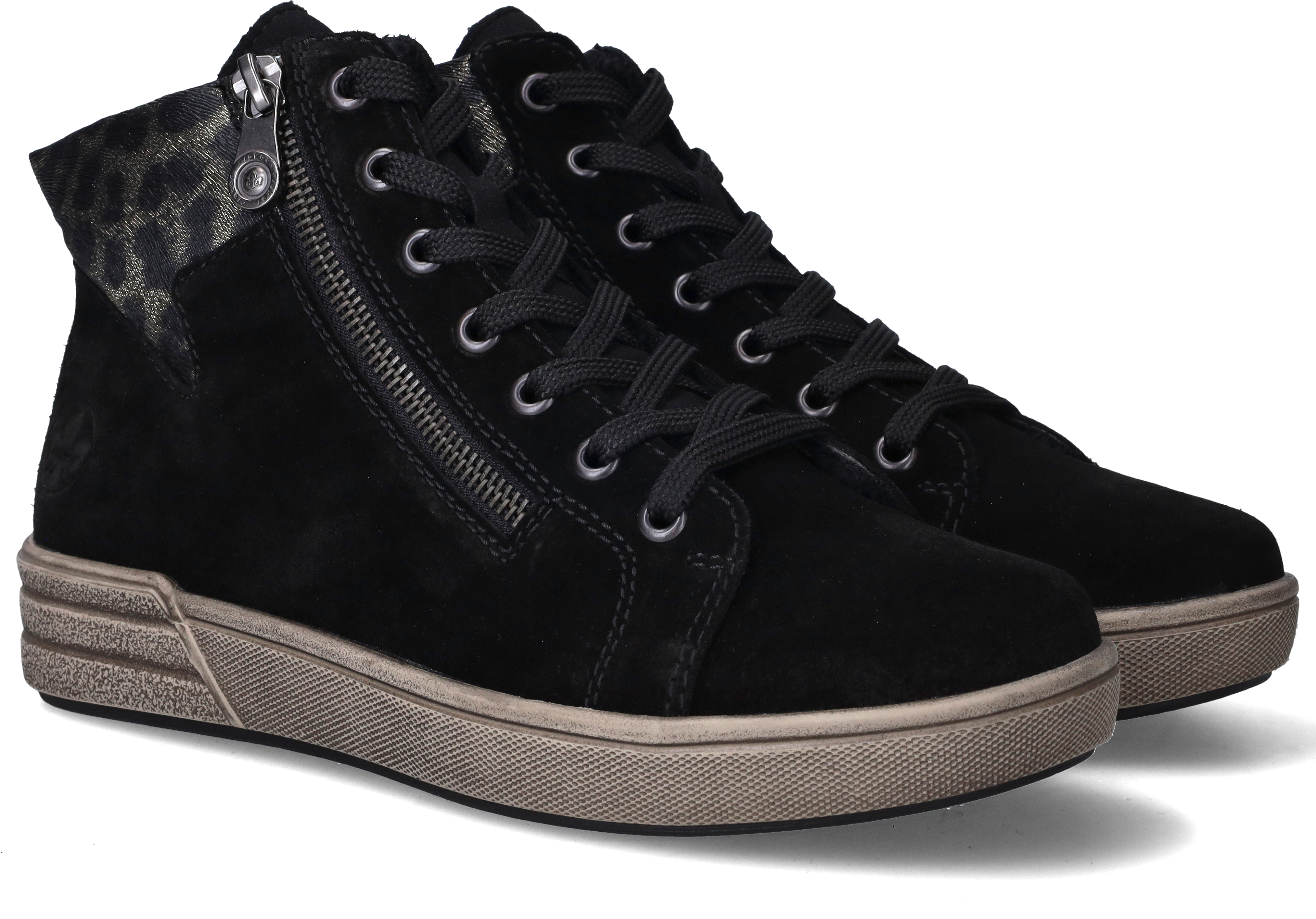 Rieker Veterschoenen Dames Zwart, veterschoen voor dames – foto 6