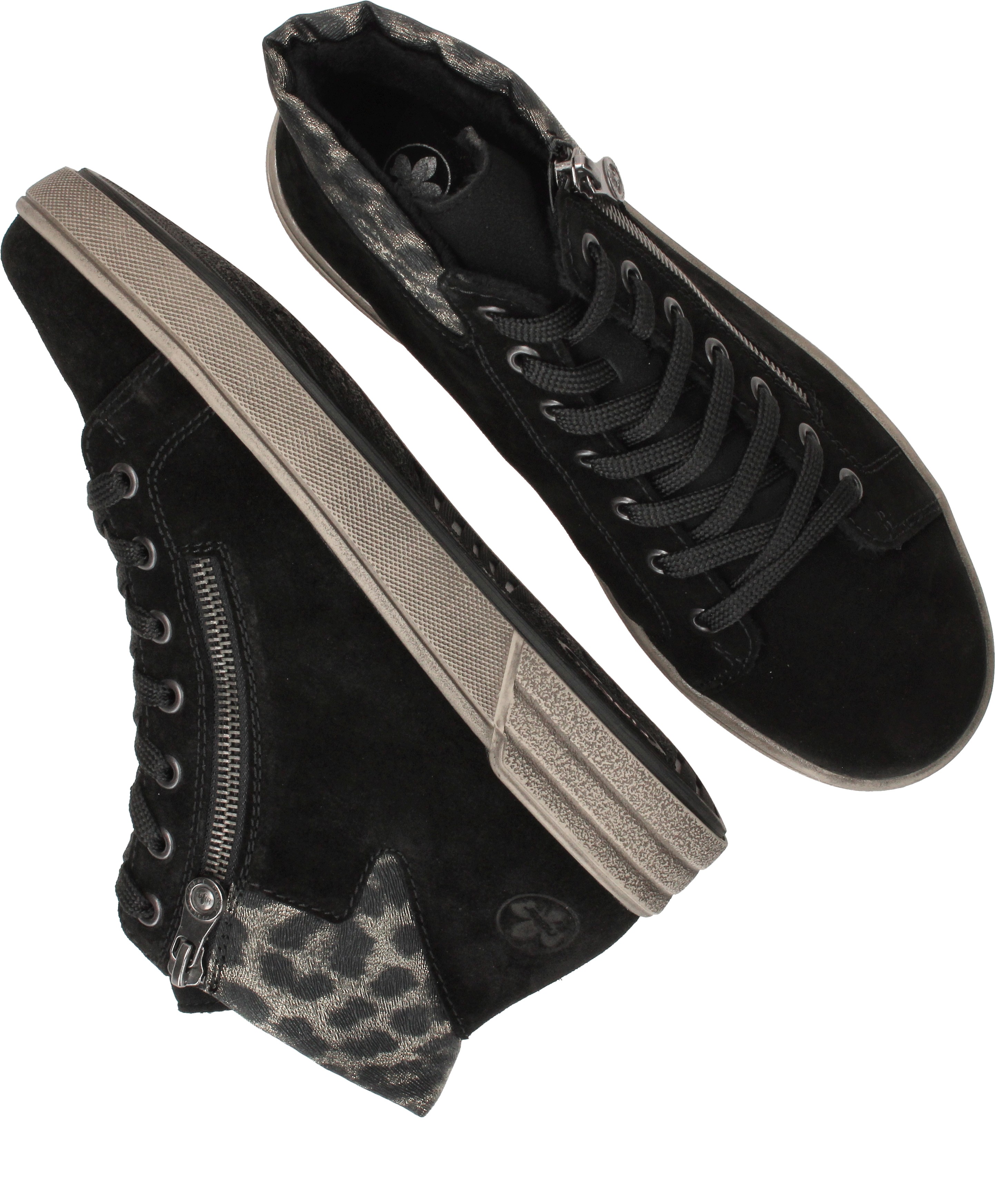 Rieker Veterschoenen Dames Zwart, veterschoen voor dames – foto 8