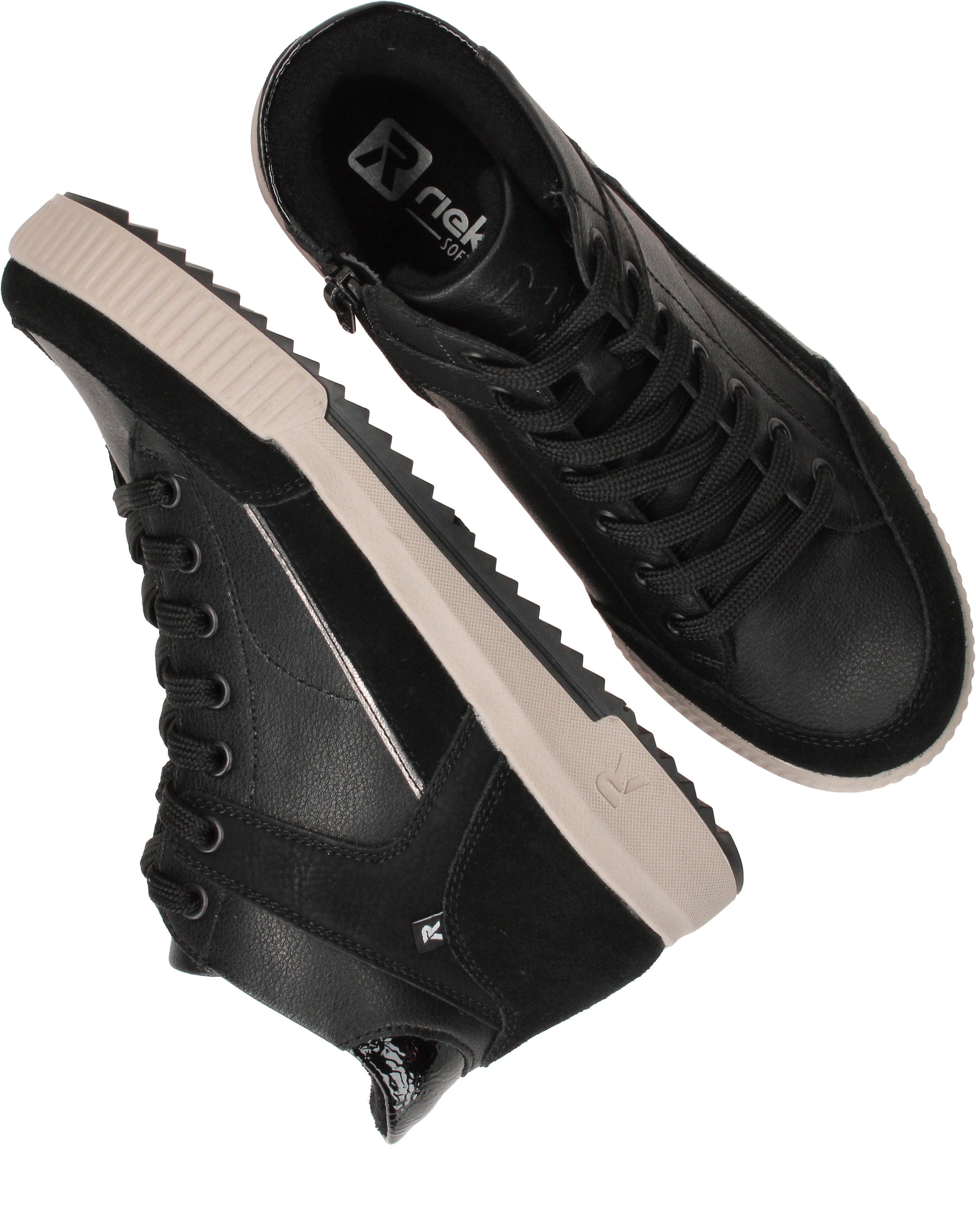 Rieker Sport Veterschoenen Dames Zwart, veterschoen voor dames – foto 4