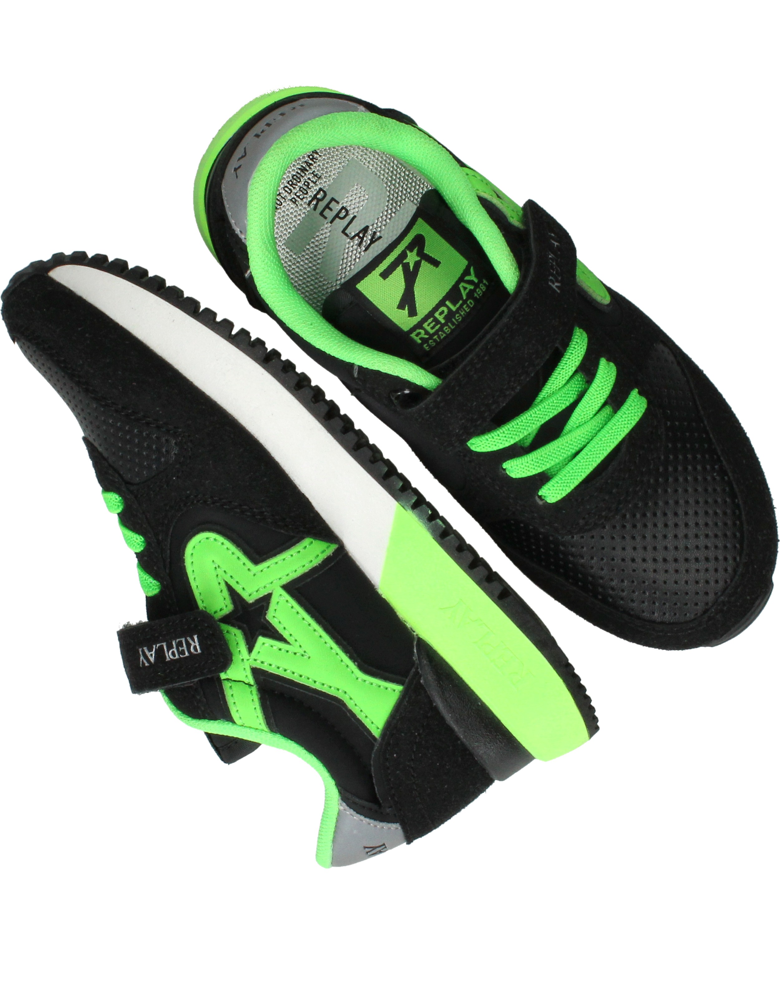 Replay Fiber JR 7 Sneakers  Zwart – foto 3