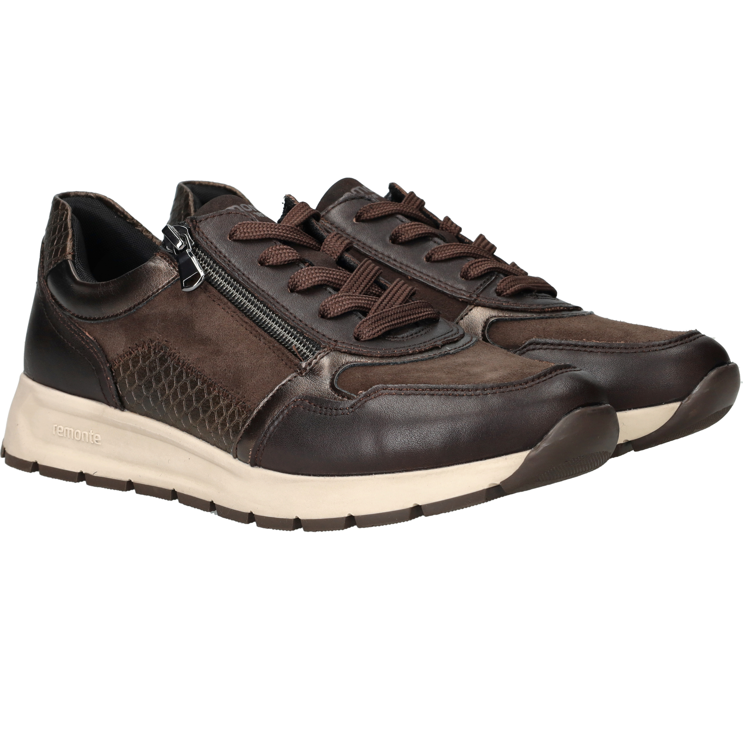 Remonte Sneakers Dames Bruin, sneaker voor dames – foto 6