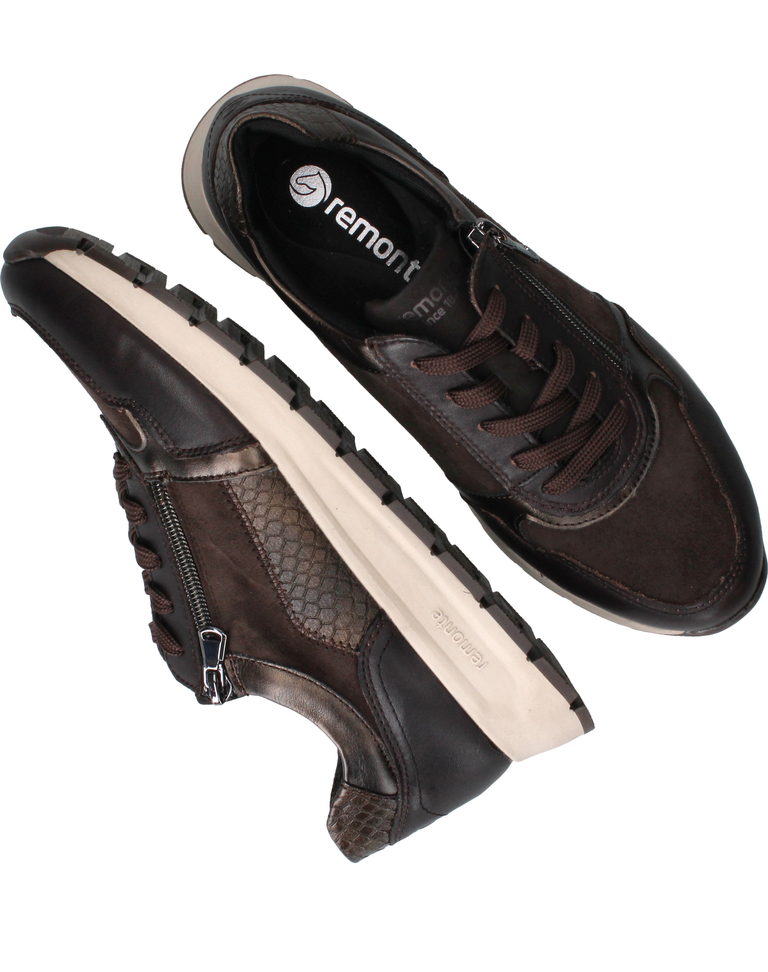 Remonte Sneakers Dames Bruin, sneaker voor dames – foto 8