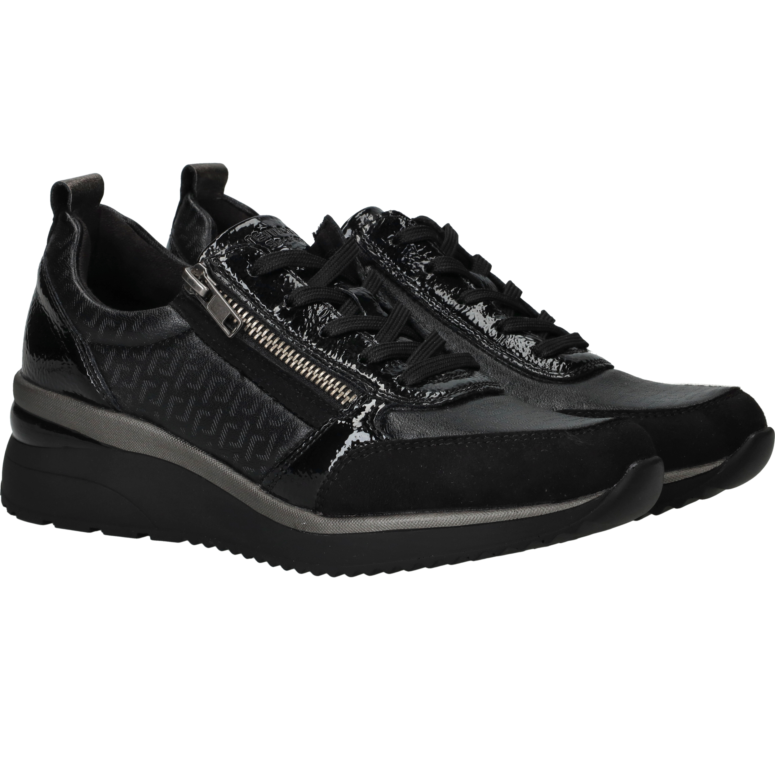Remonte Sneakers Dames Zwart, sneaker voor dames – foto 6