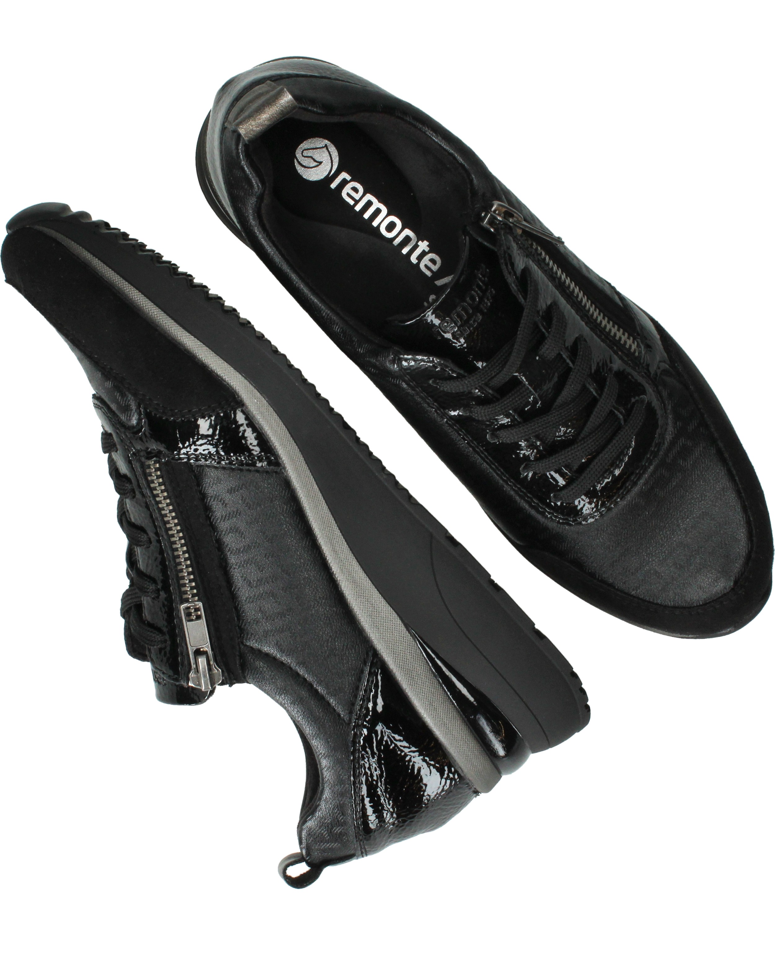 Remonte Sneakers Dames Zwart, sneaker voor dames – foto 8