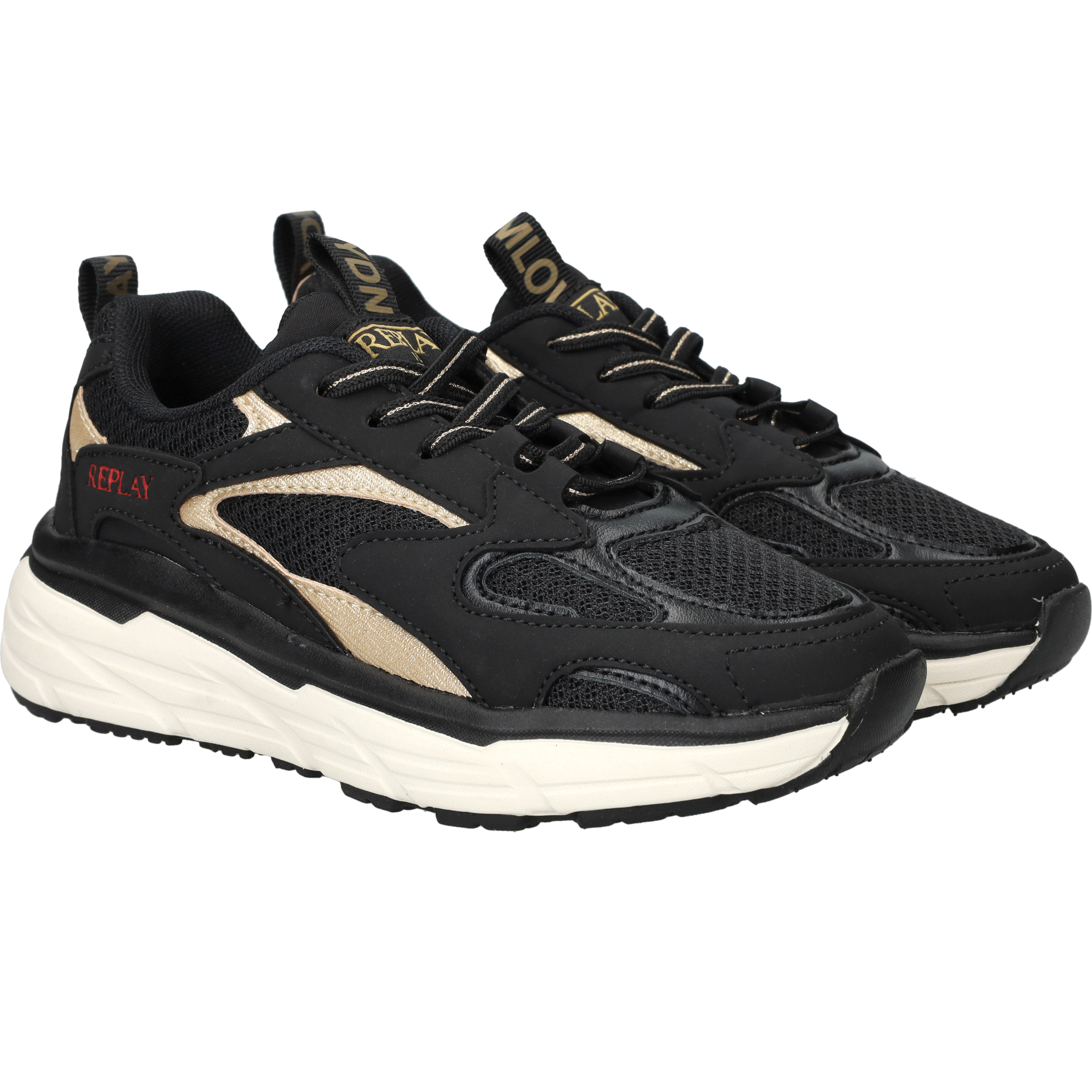 Replay Christal JR 6 Sneakers  Zwart