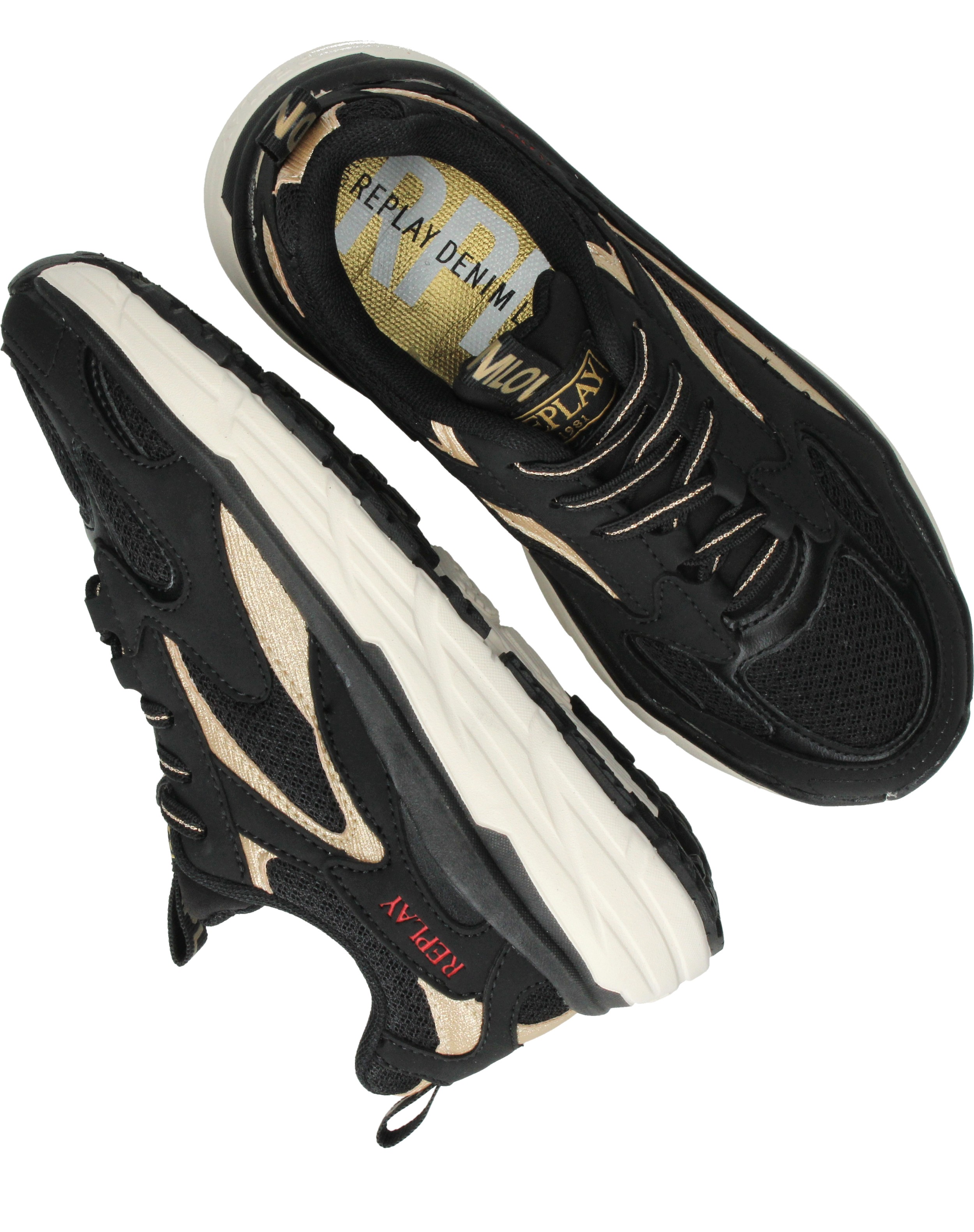 Replay Christal JR 6 Sneakers  Zwart – foto 3