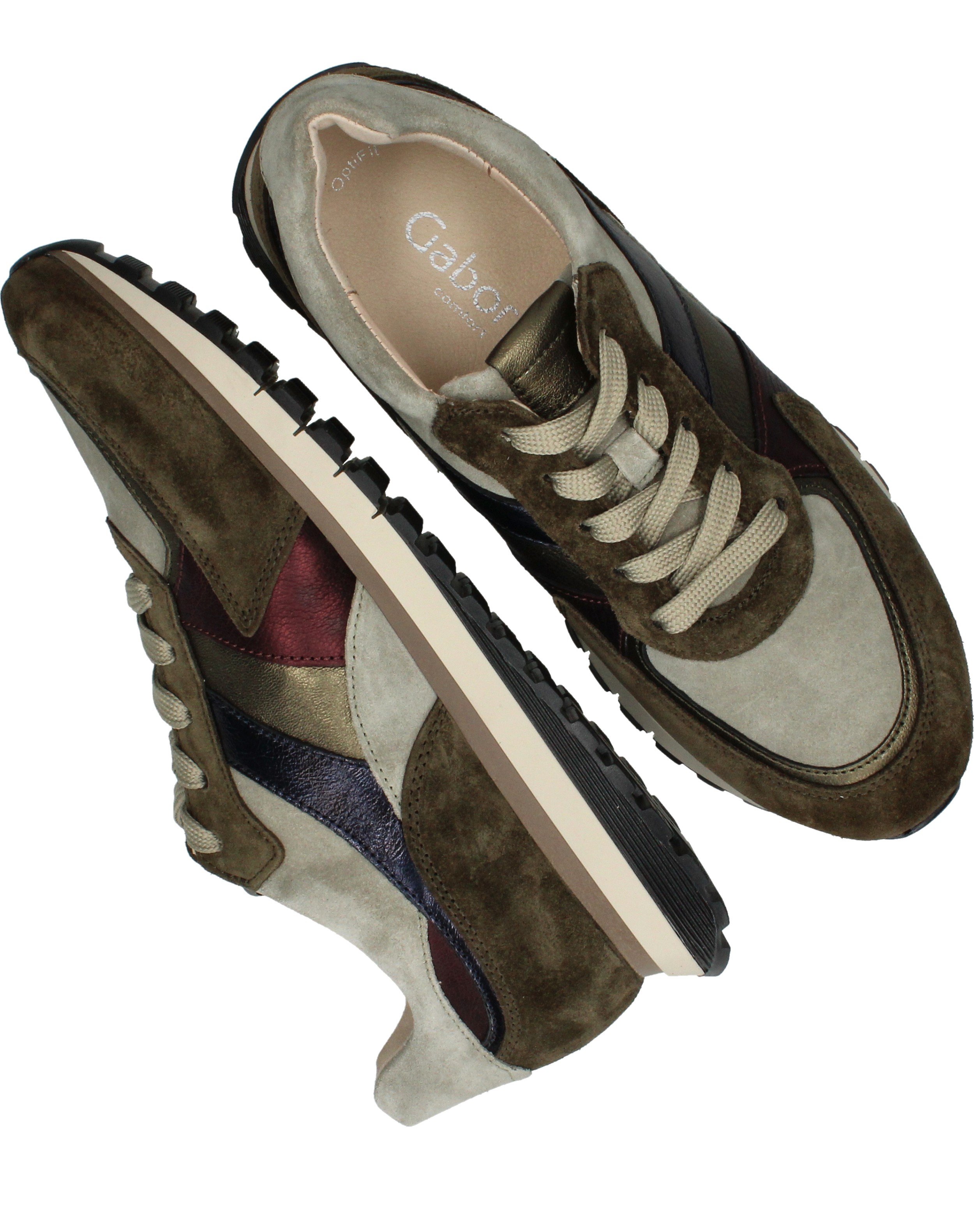 Gabor Sneakers Dames Groen – foto 3