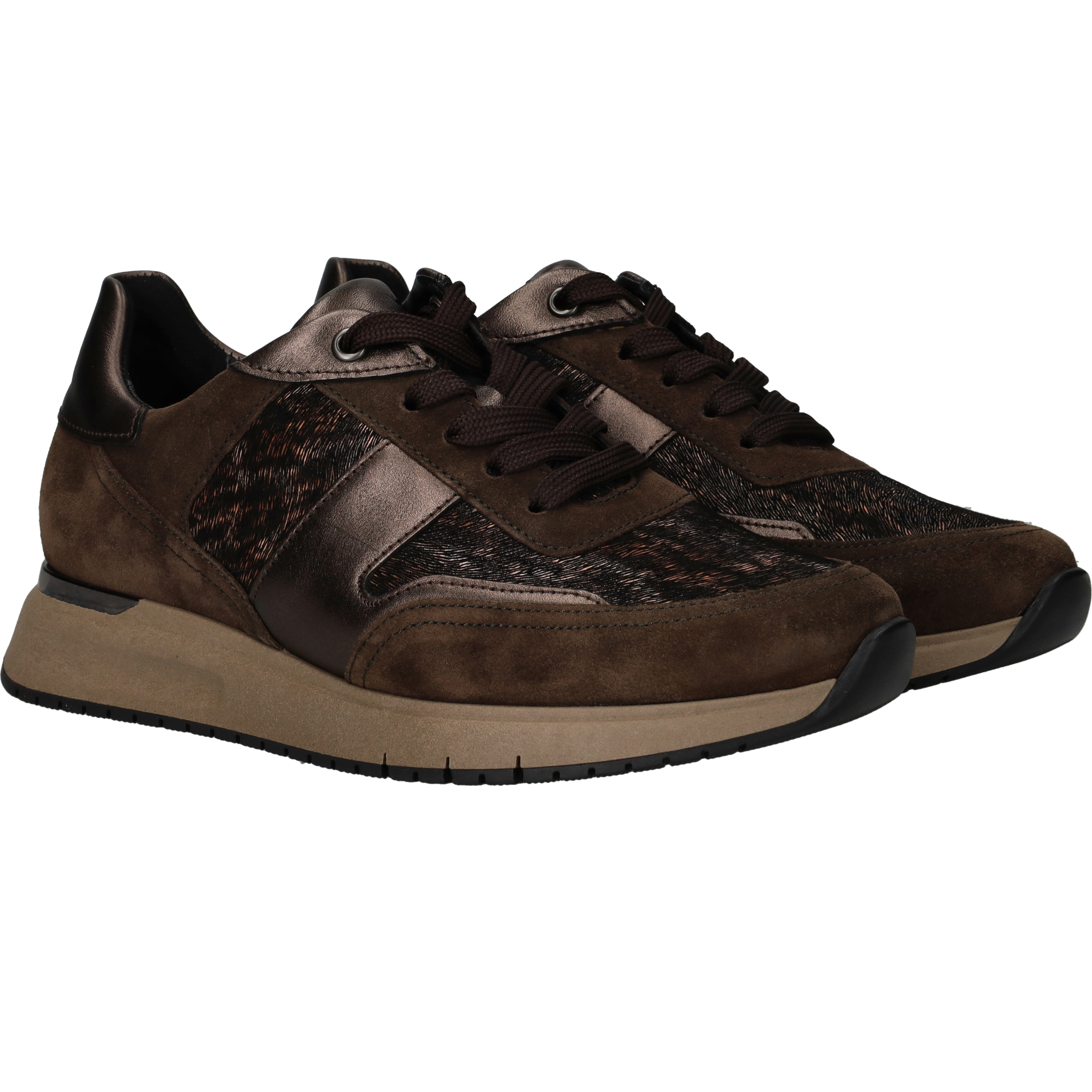 Gabor Sneakers Dames Bruin, sneaker voor dames – foto 2