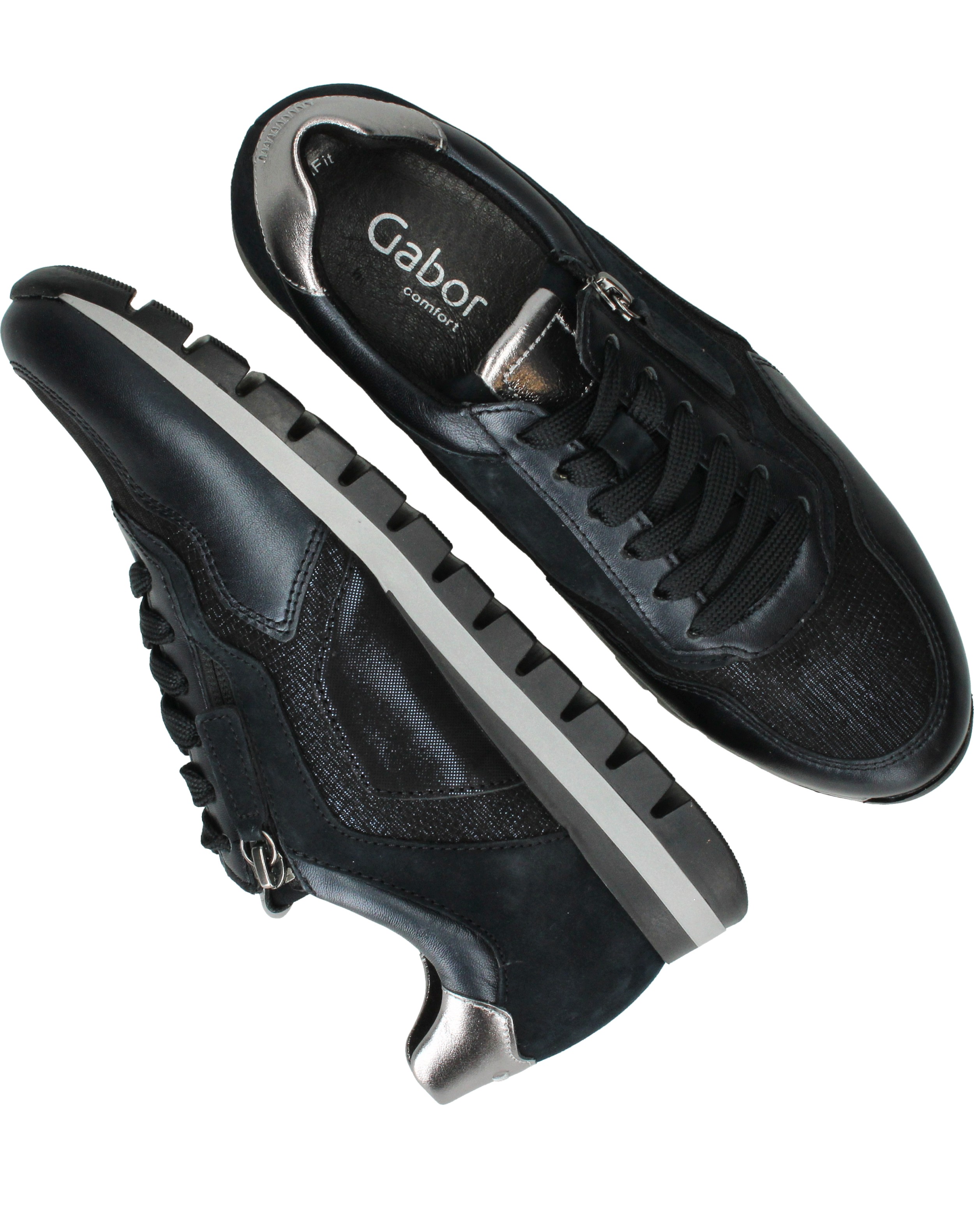 Gabor Sneakers Dames Blauw, sneaker voor dames – foto 8