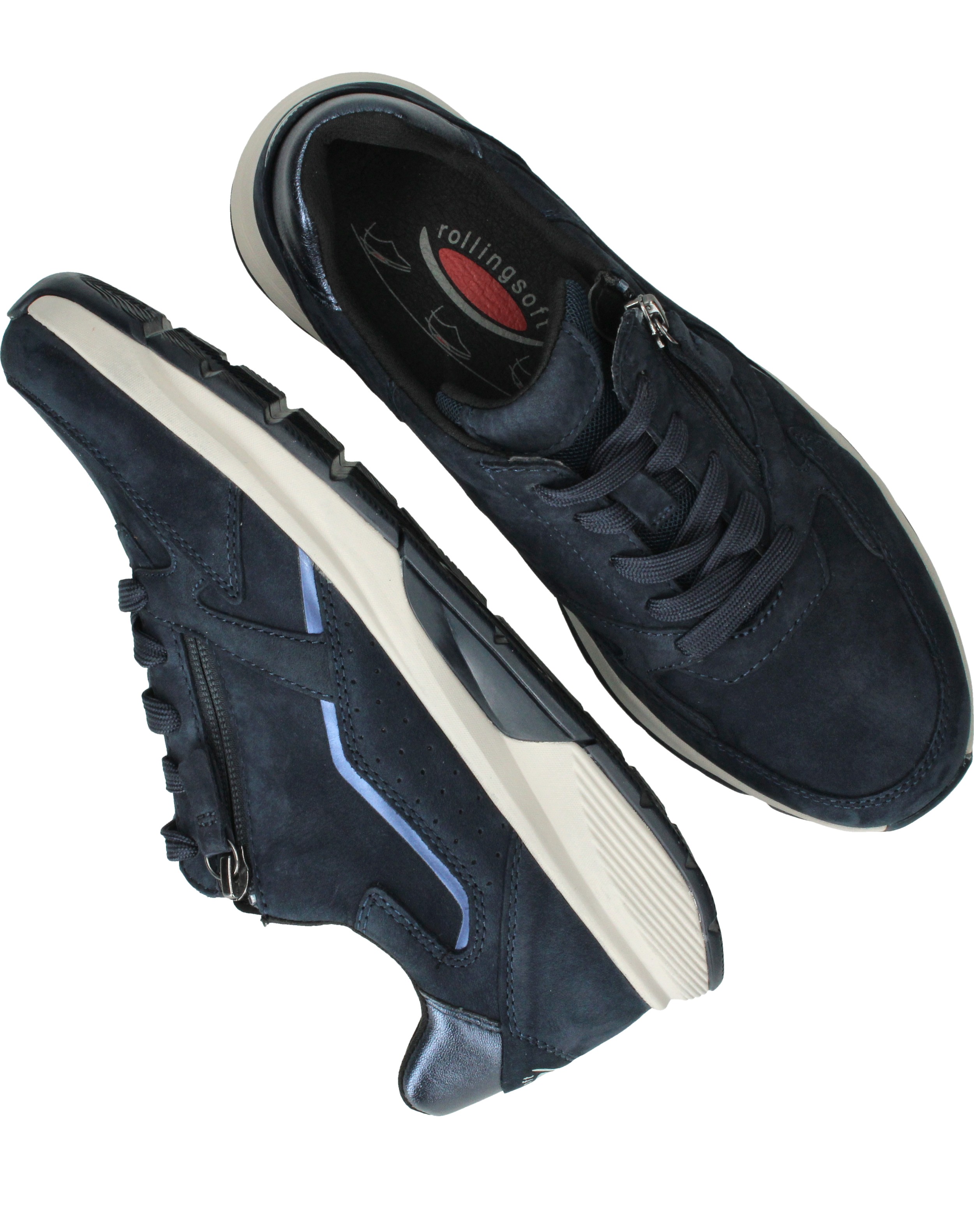 Gabor Rollingsoft Sneakers Dames Blauw, sneaker voor dames – foto 8