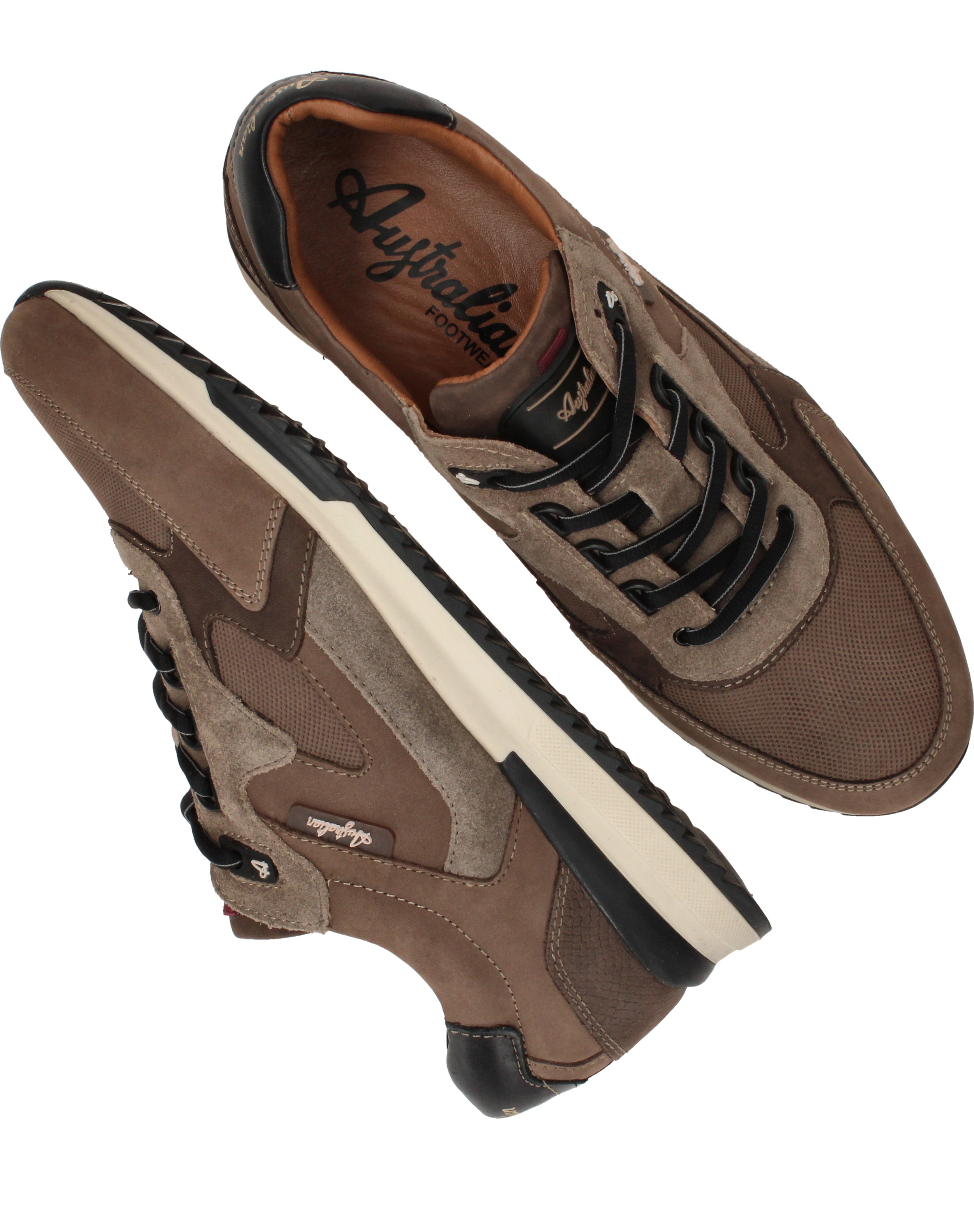 Australian Bakersville Sneakers Heren Taupe, sneaker voor heren – foto 4