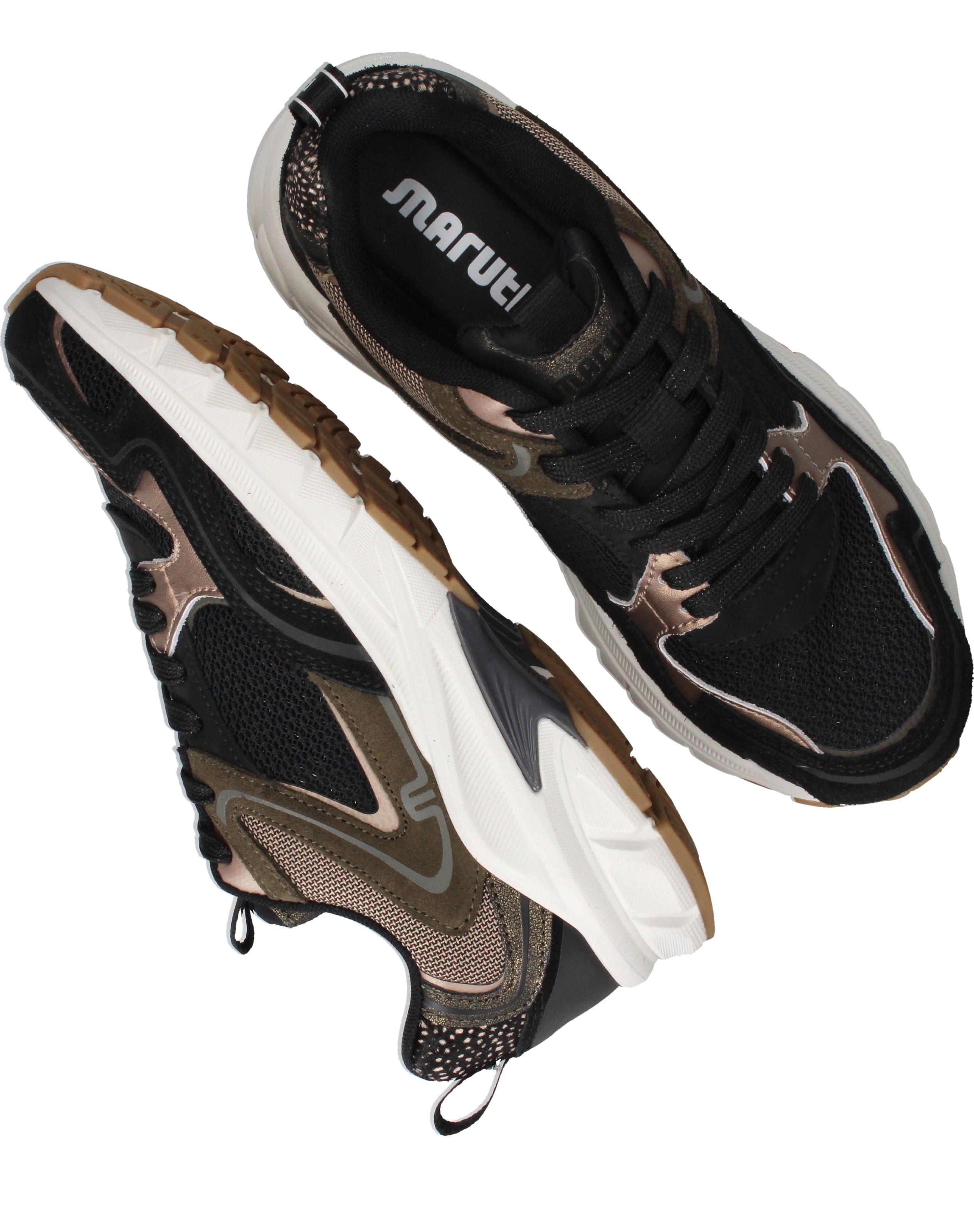Maruti Novi Sneakers Dames Zwart, sneaker voor dames – foto 4