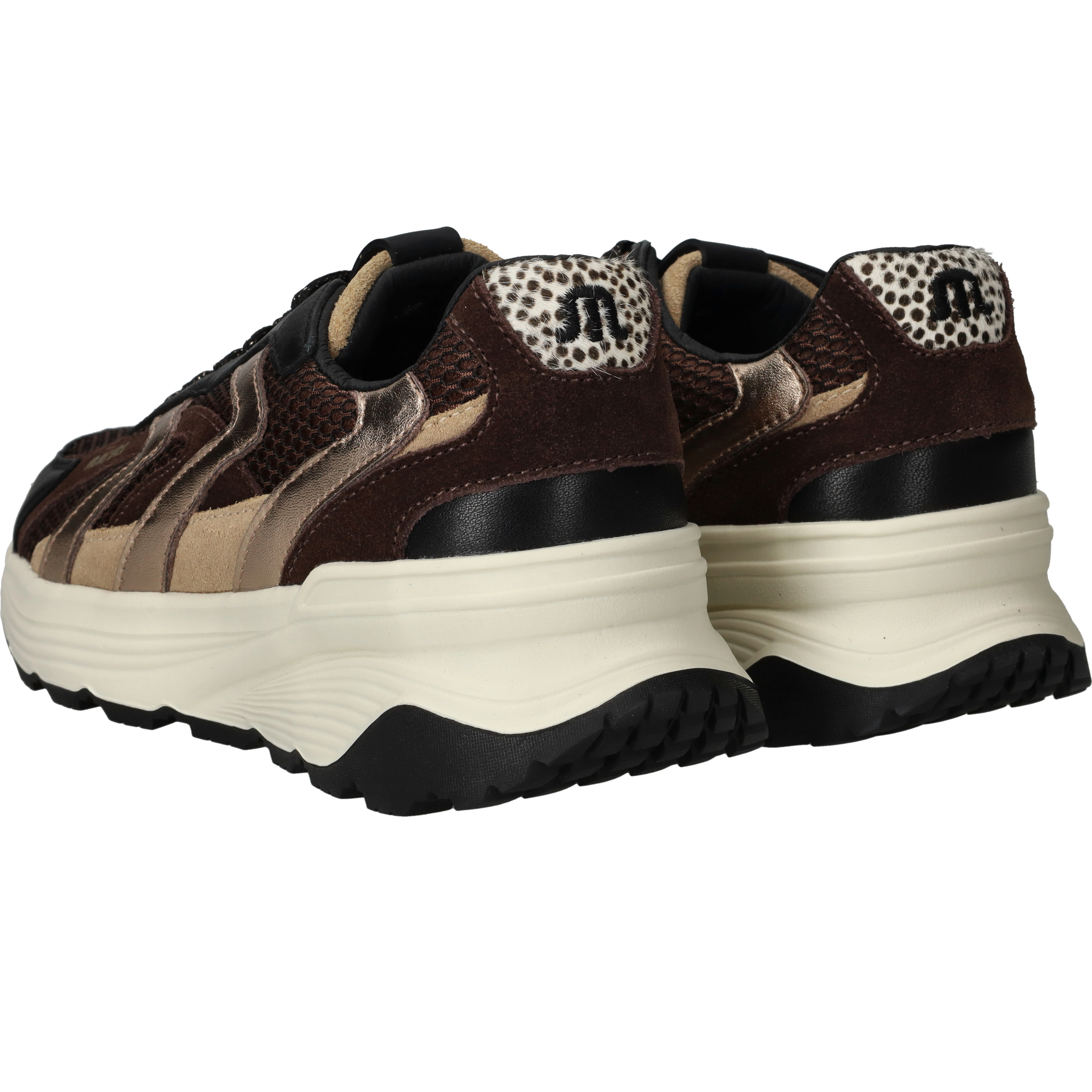 Maruti Dora Sneakers Dames Bruin, sneaker voor dames – foto 3