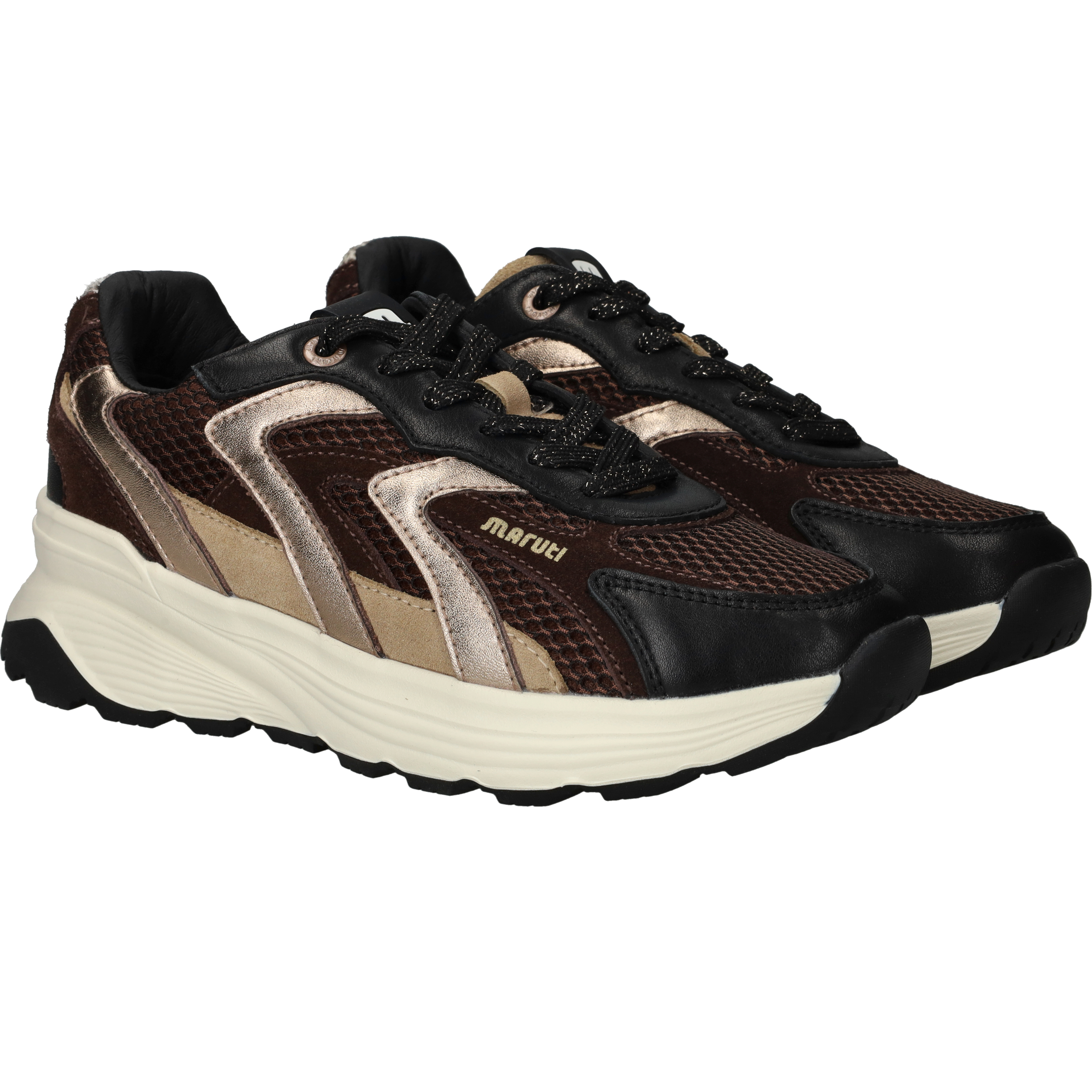 Maruti Dora Sneakers Dames Bruin, sneaker voor dames – foto 2