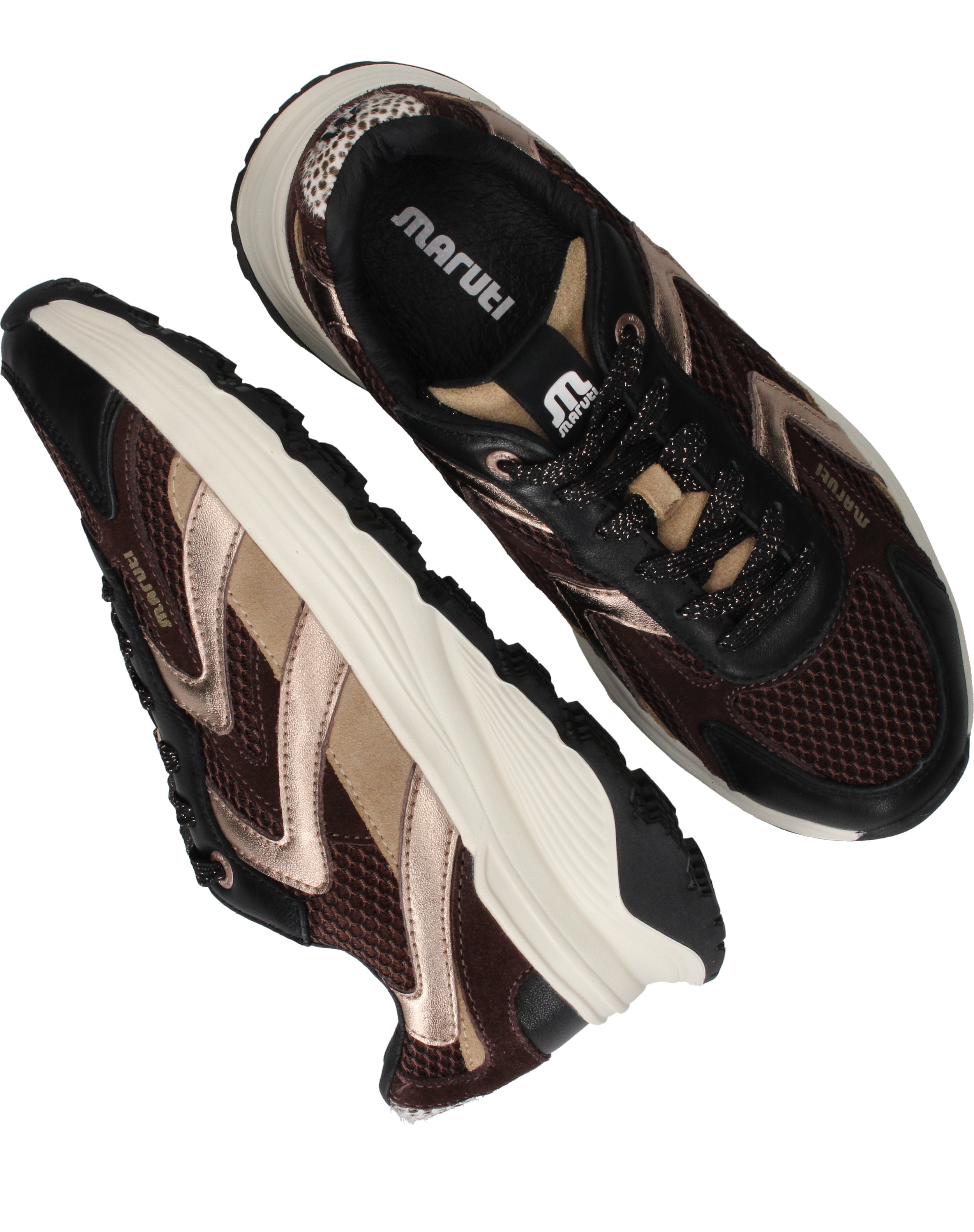 Maruti Dora Sneakers Dames Bruin, sneaker voor dames – foto 4