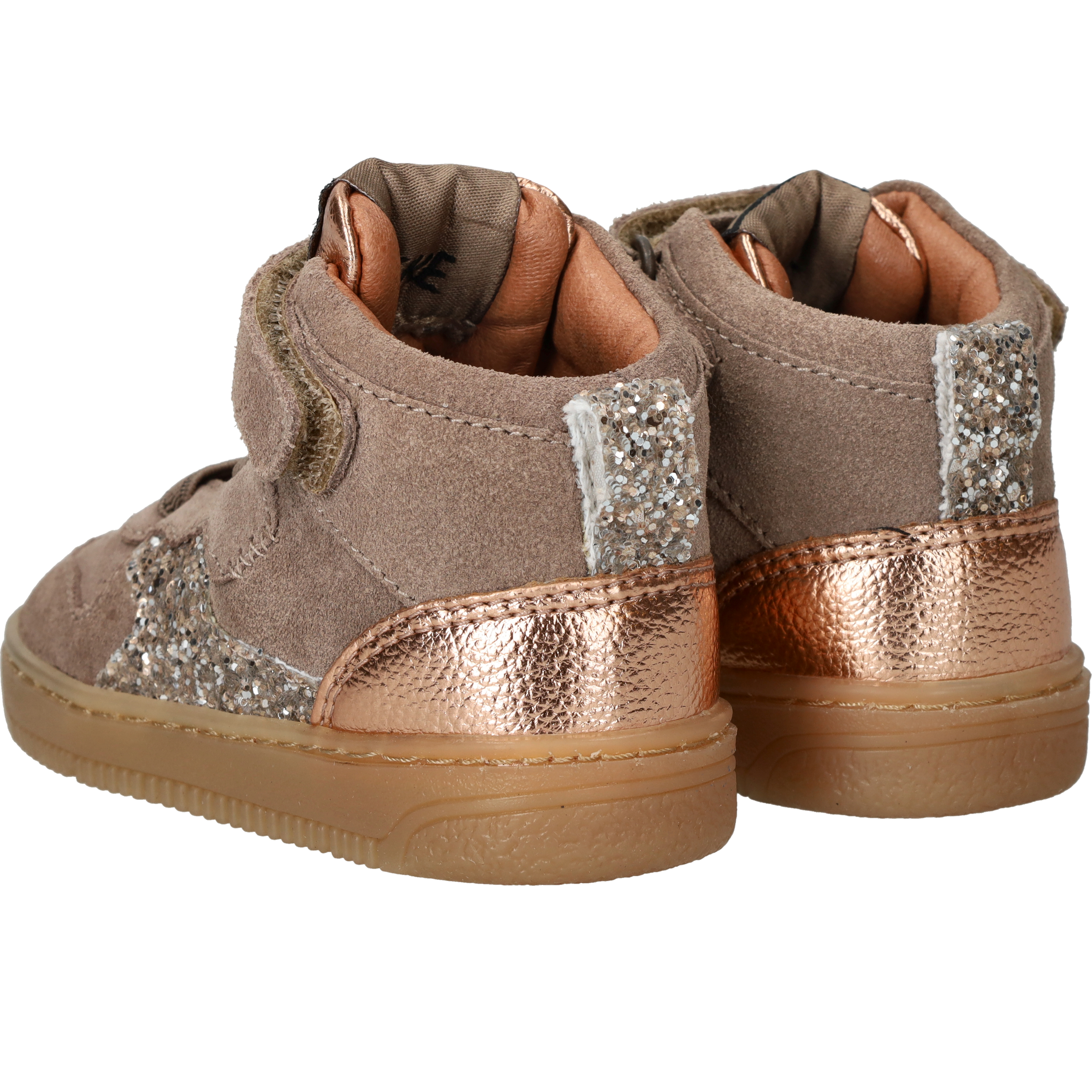 IK-KE Sneakers Meisjes Taupe, sneaker voor meisjes – foto 8