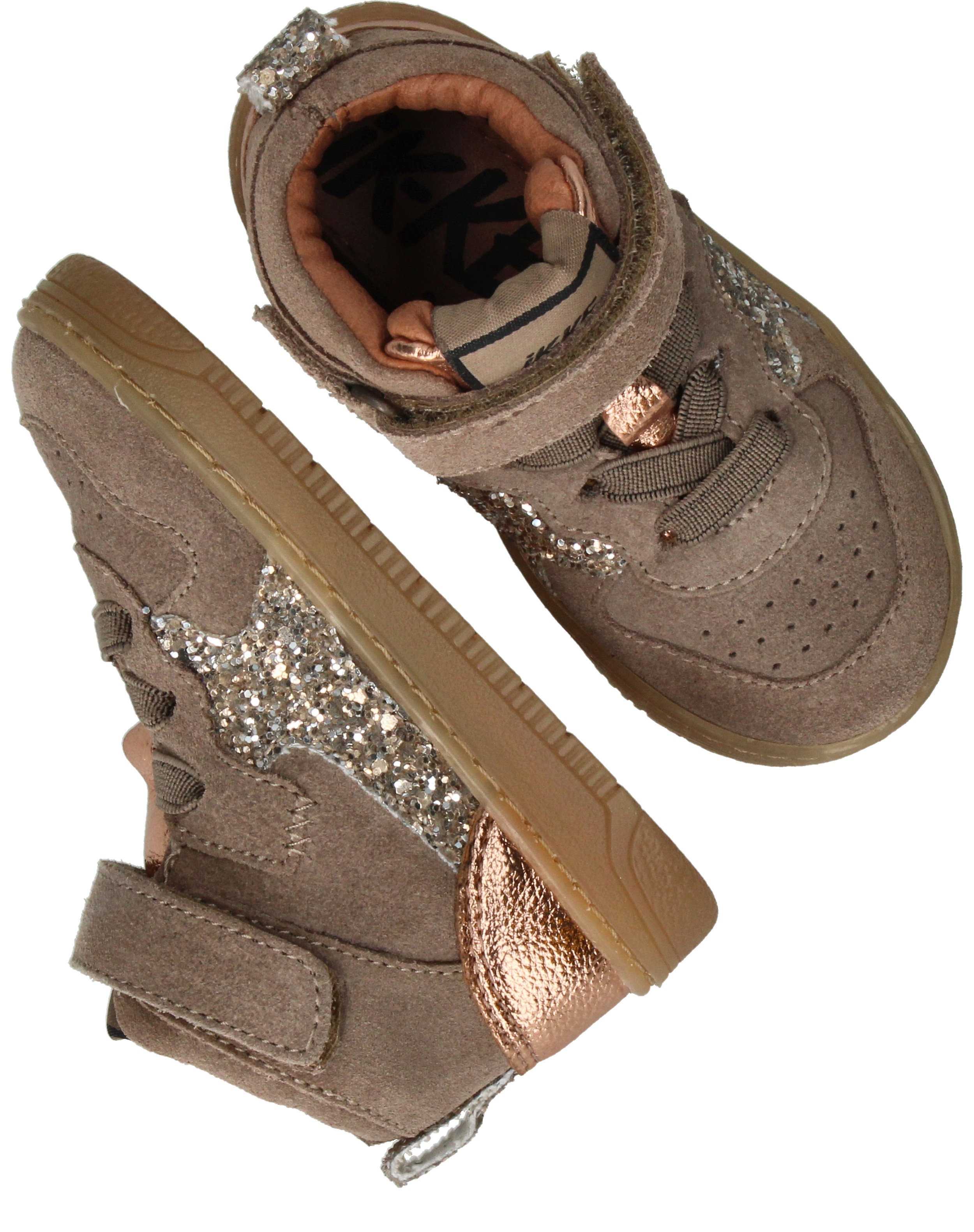 IK-KE Sneakers Meisjes Taupe – foto 5 van 6