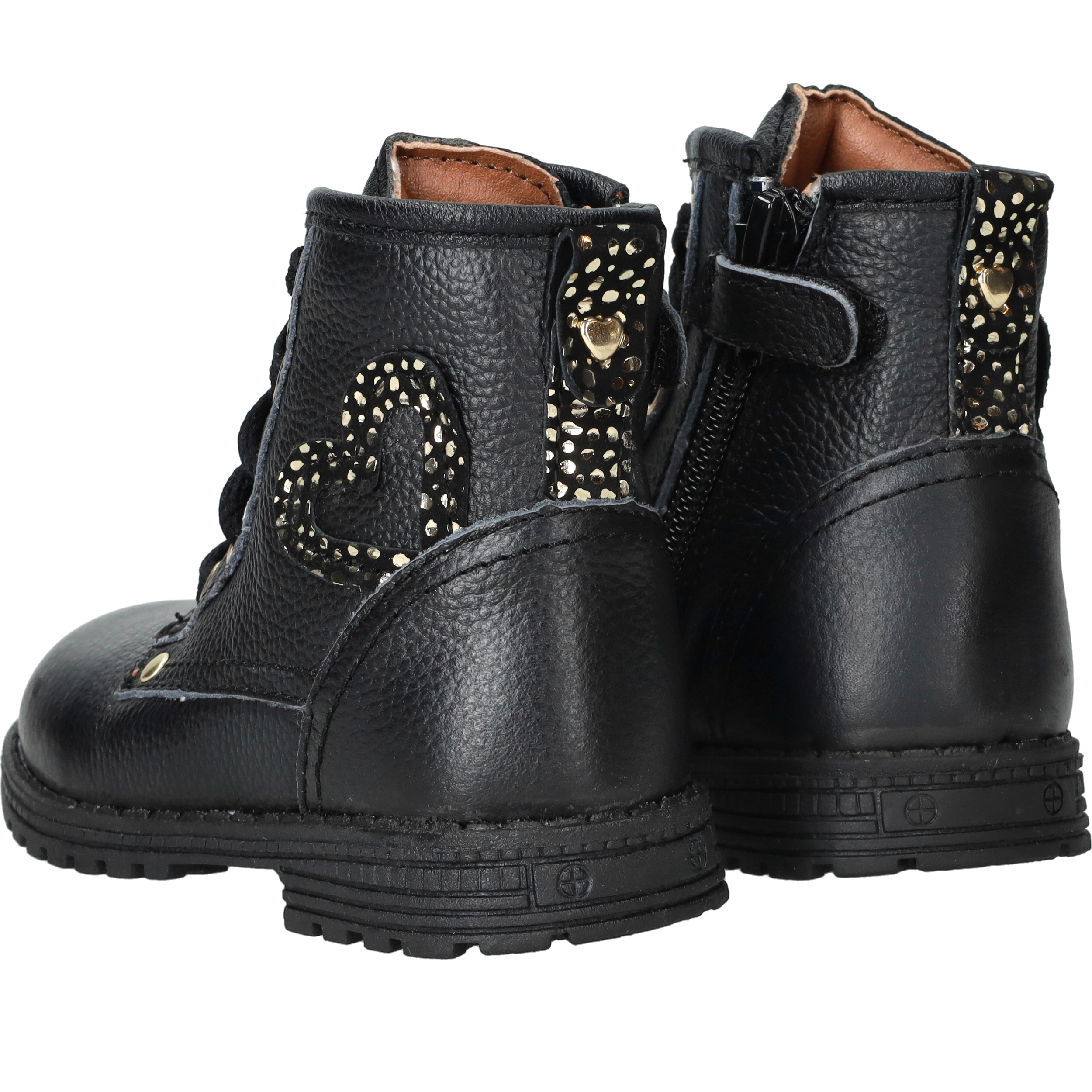 IK-KE Veterboots Meisjes Zwart – foto 2