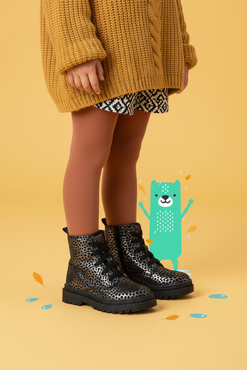 IK-KE Veterboots Zwart, veterboot voor unisex – foto 2